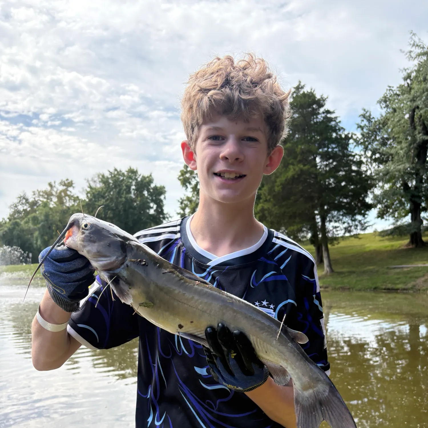 Channel catfish caught on Fishbrain