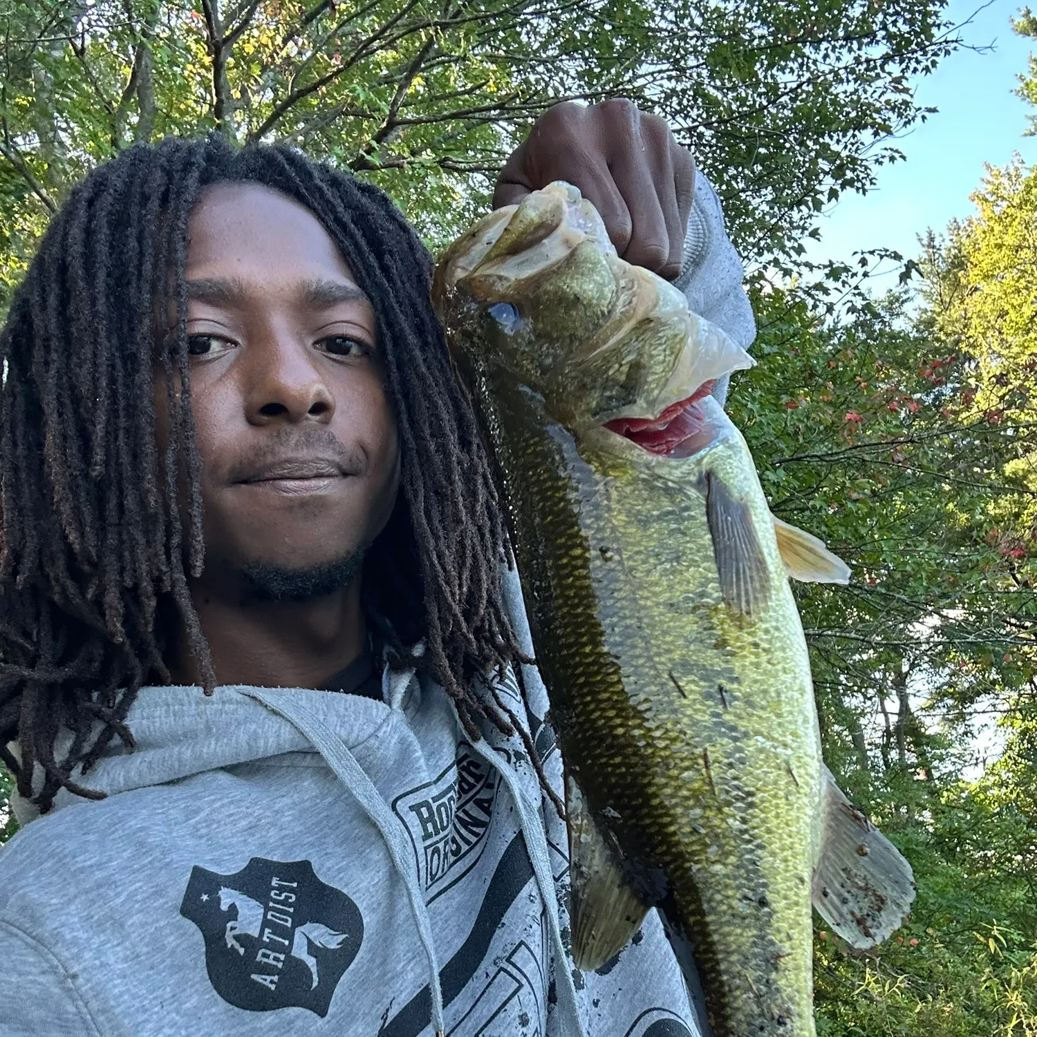 Largemouth bass caught on Fishbrain