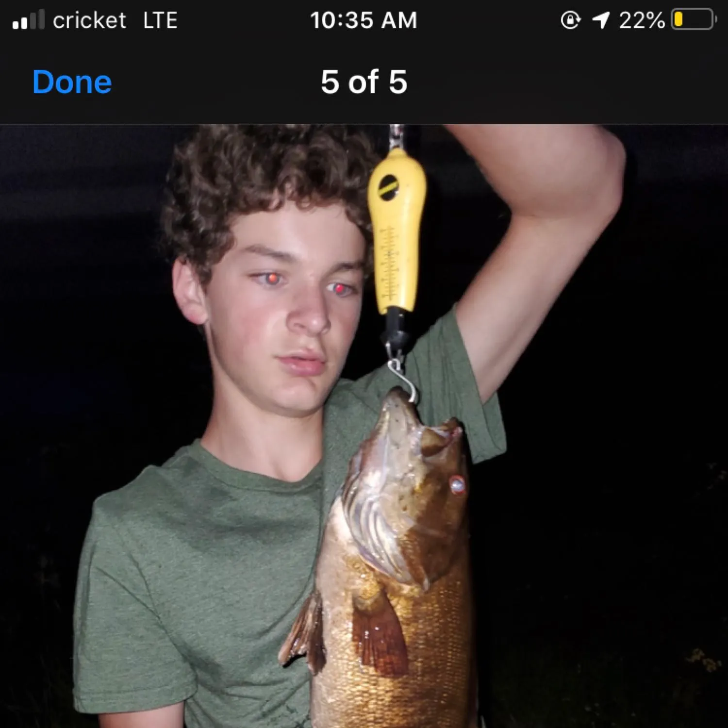 recently logged catches