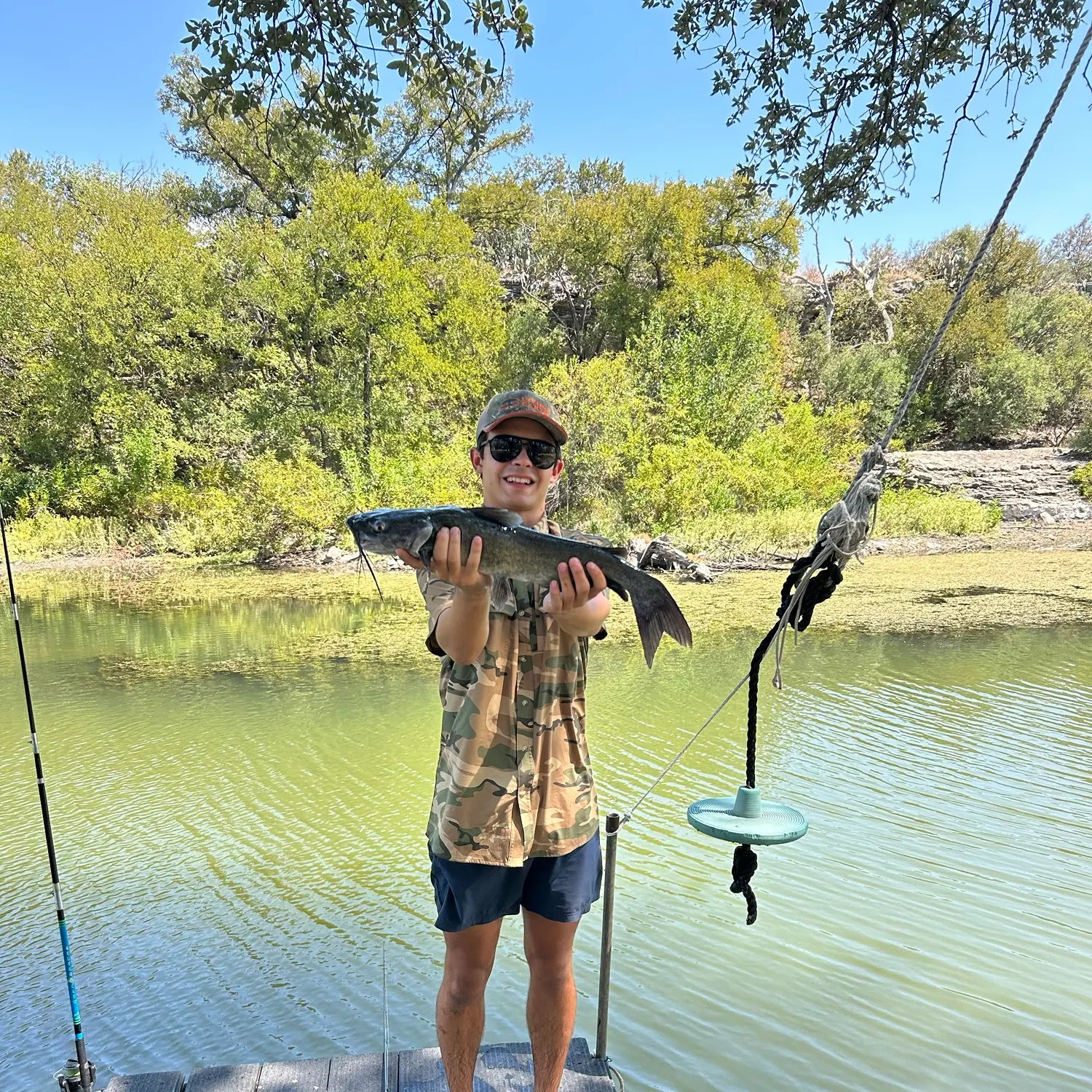 Channel catfish caught on Fishbrain