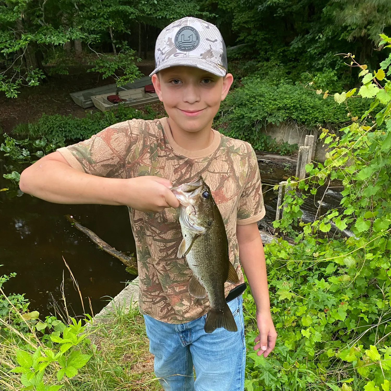 Largemouth bass caught on Fishbrain