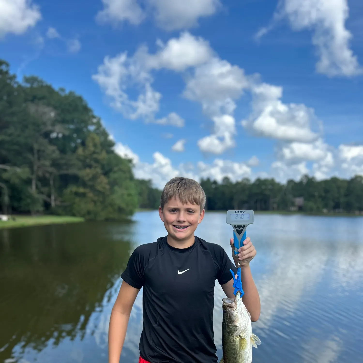 Largemouth bass caught on Fishbrain
