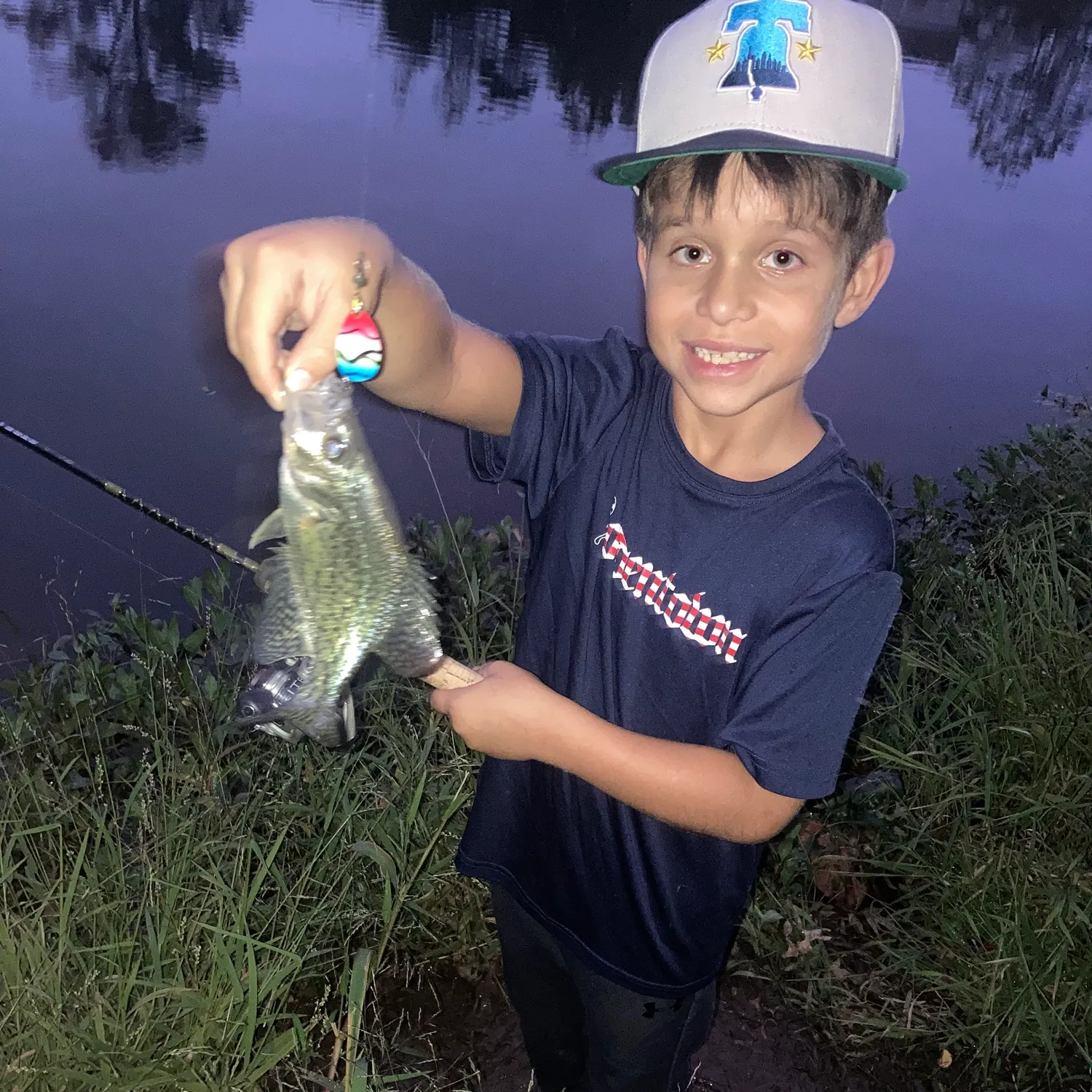 Black crappie caught on Fishbrain