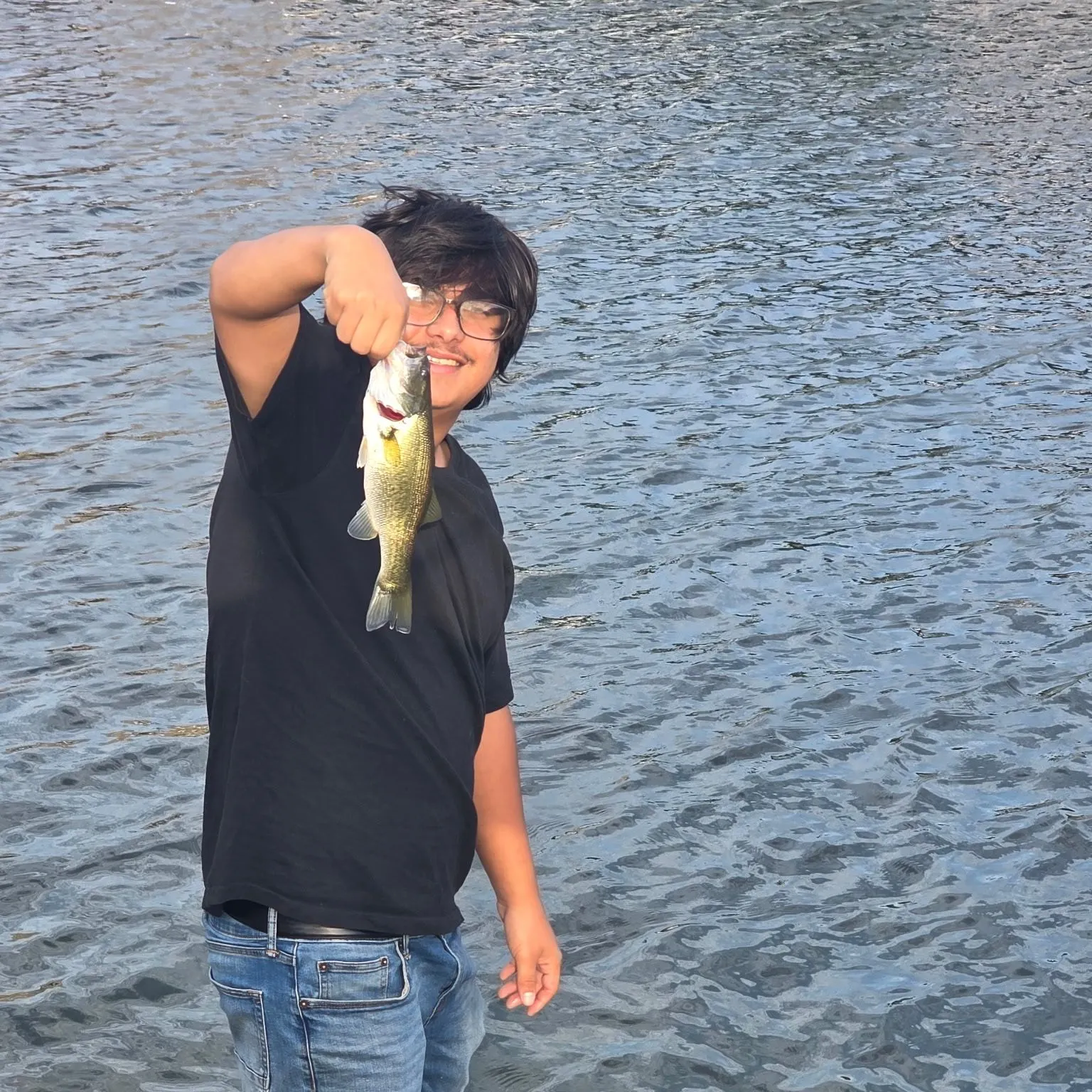 Largemouth bass caught on Fishbrain