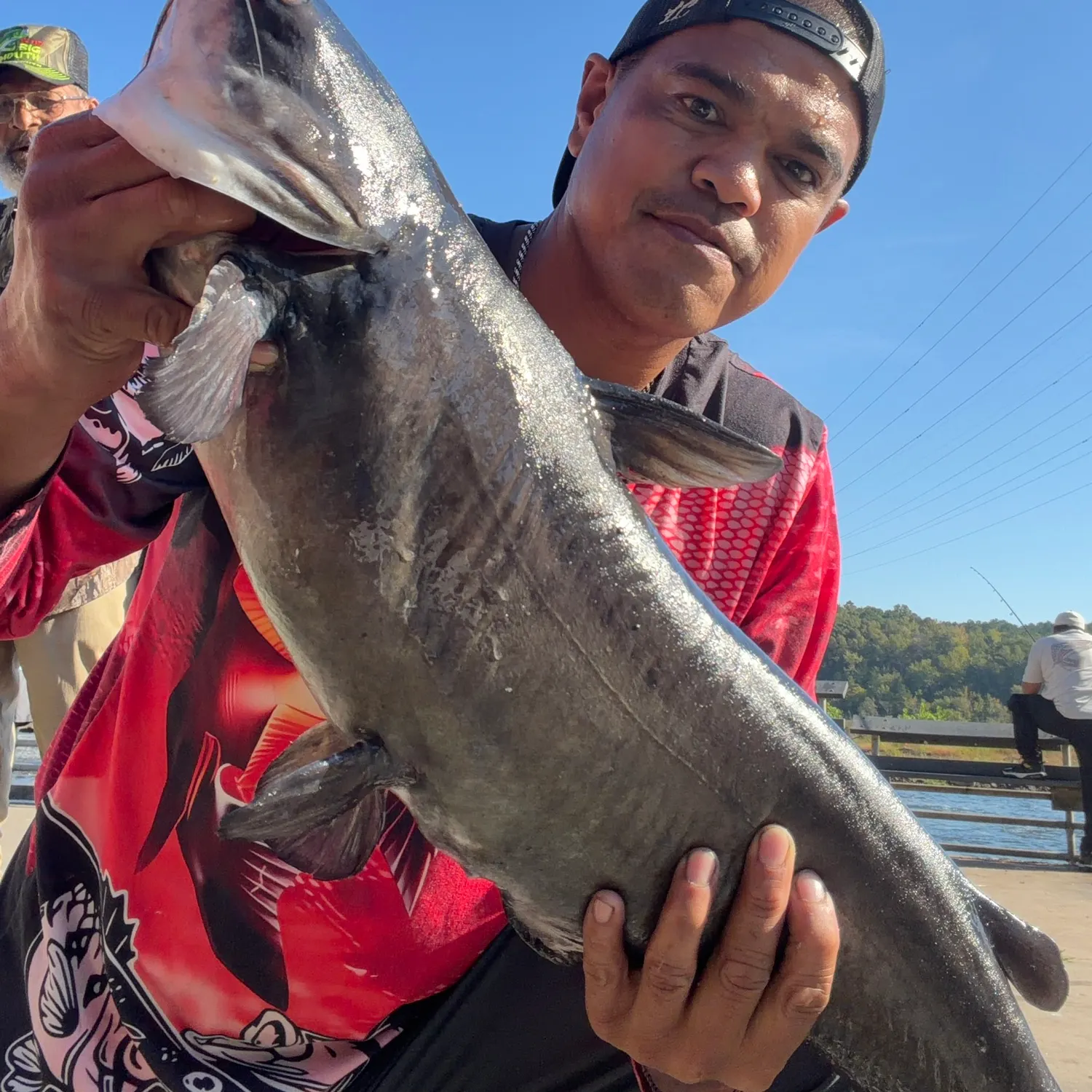 Blue catfish caught on Fishbrain