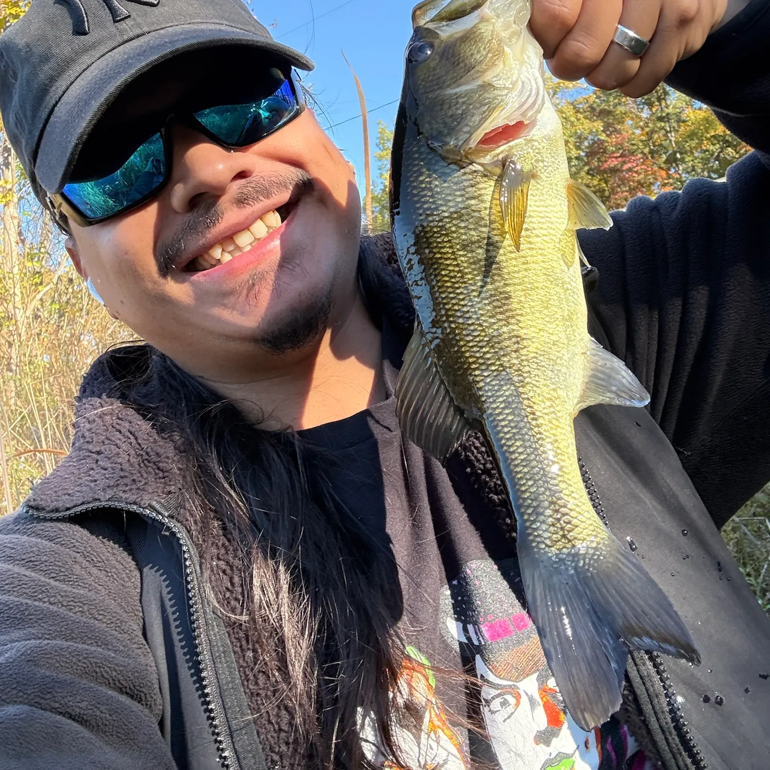 Largemouth bass caught on Fishbrain