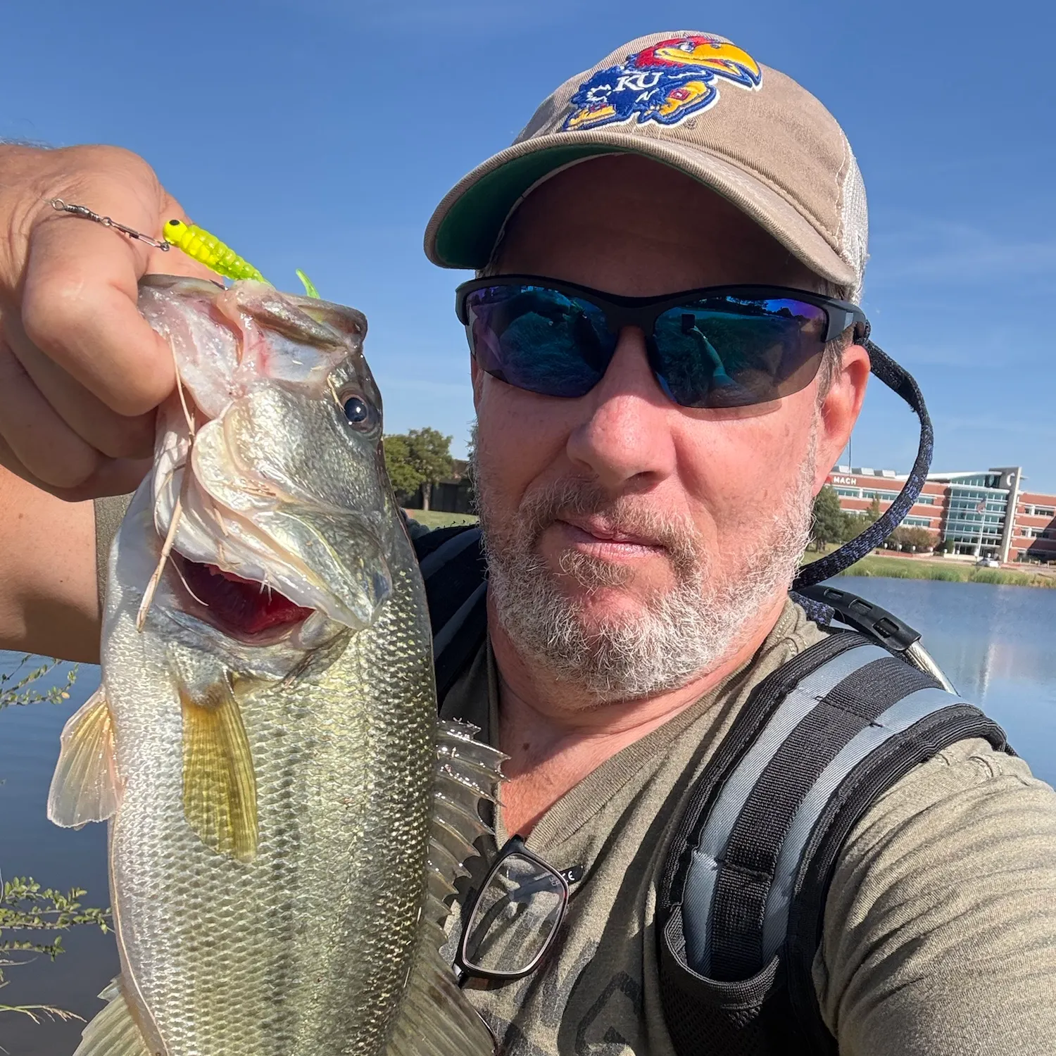 Largemouth bass caught on Fishbrain