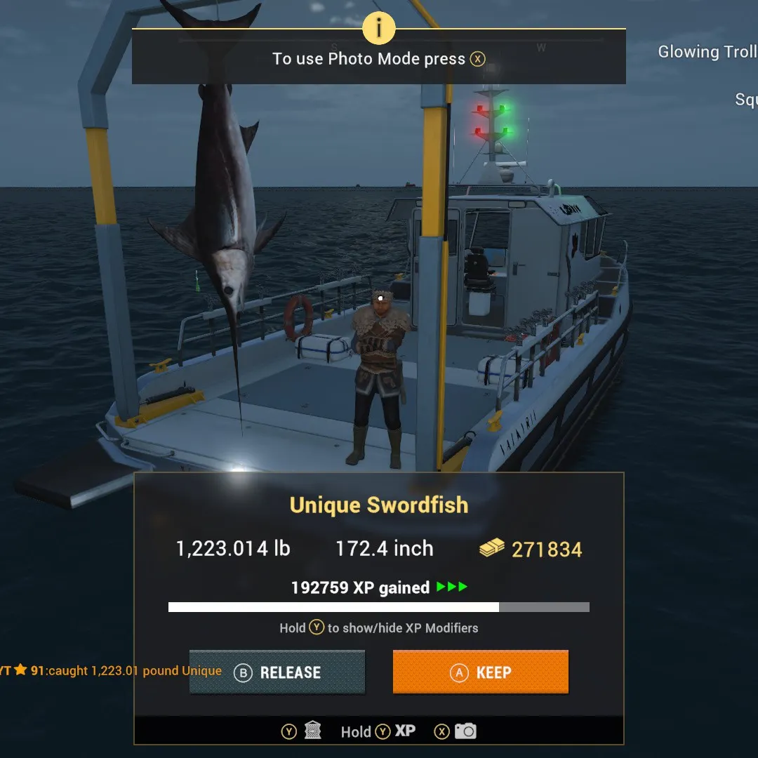 The most recent Swordfish catches on Fishbrain