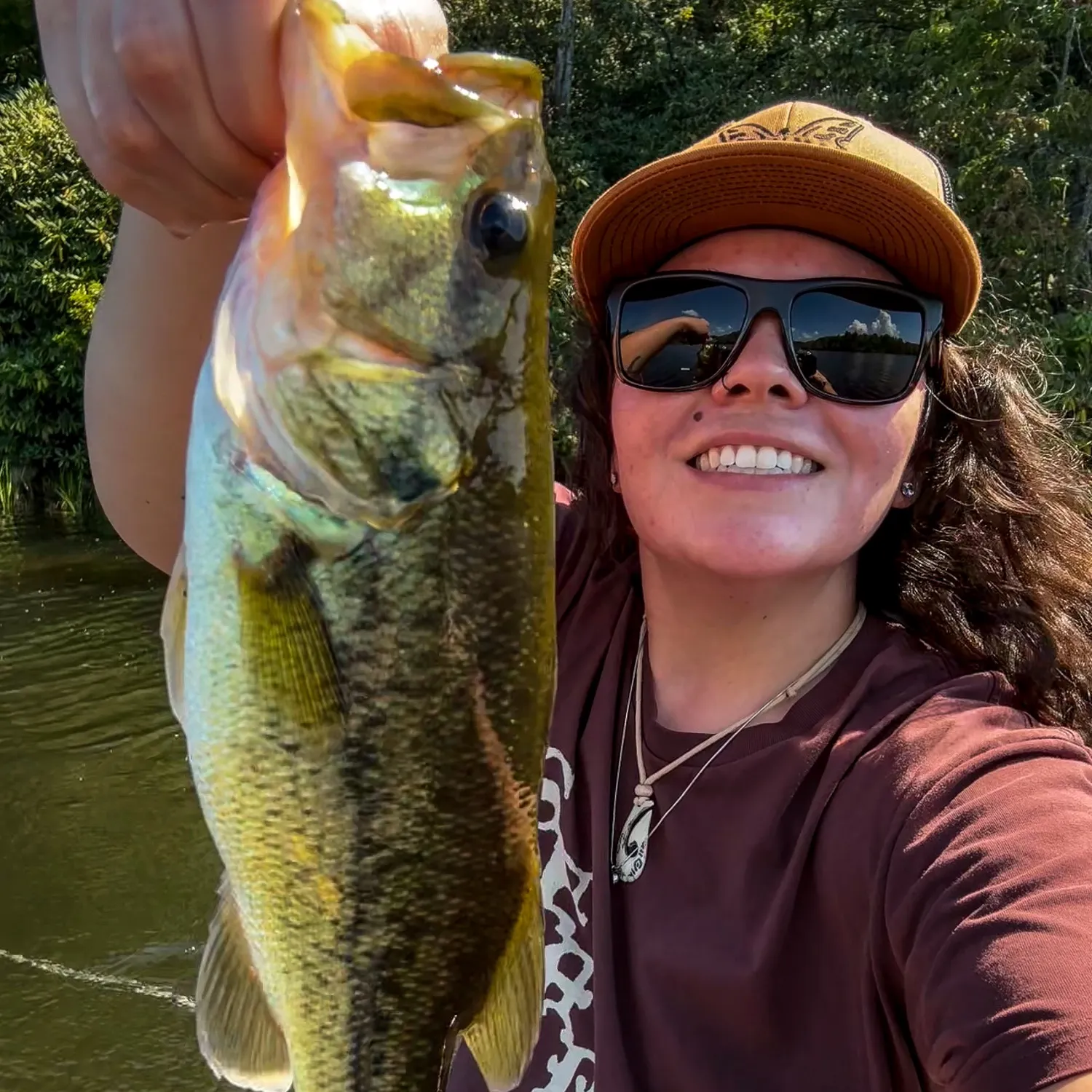 Largemouth bass caught on Fishbrain
