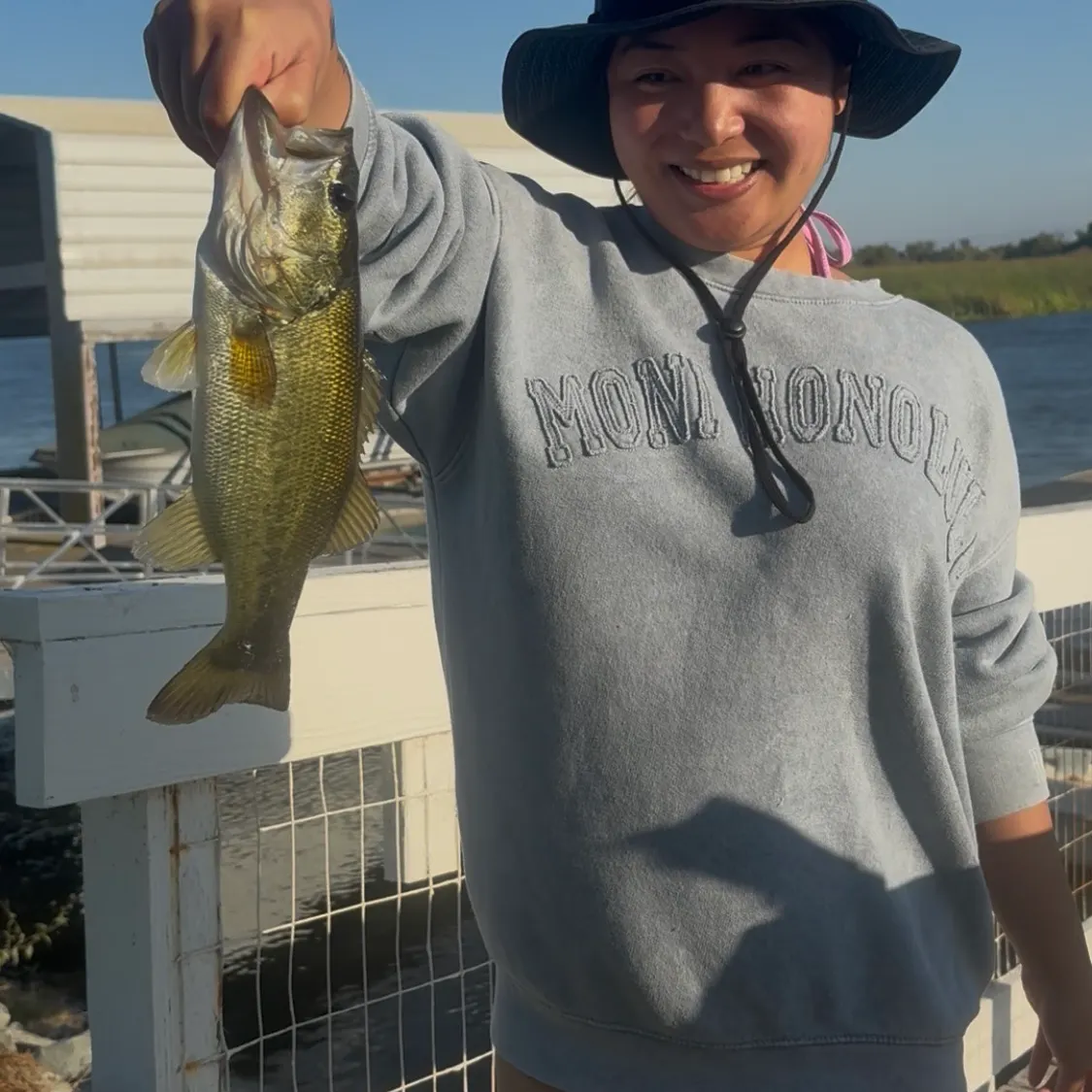 Largemouth bass caught on Fishbrain