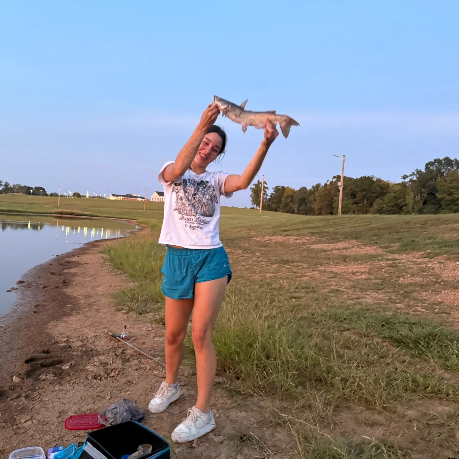 Blue catfish caught on Fishbrain