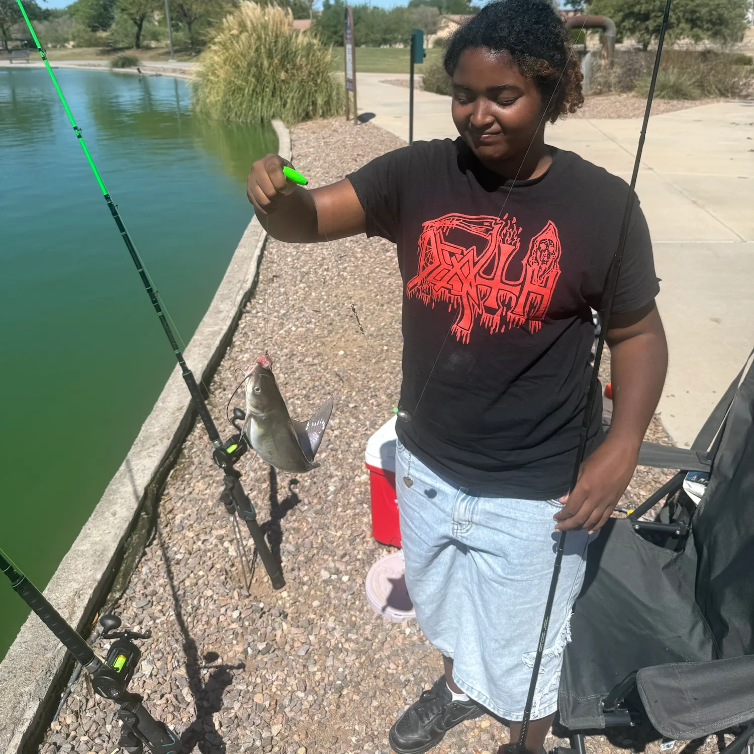 Channel catfish caught on Fishbrain