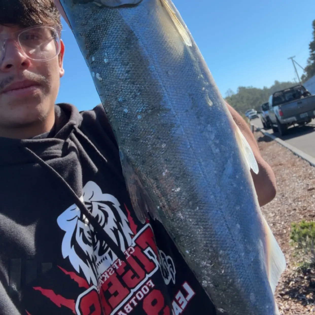 Coho salmon caught on Fishbrain