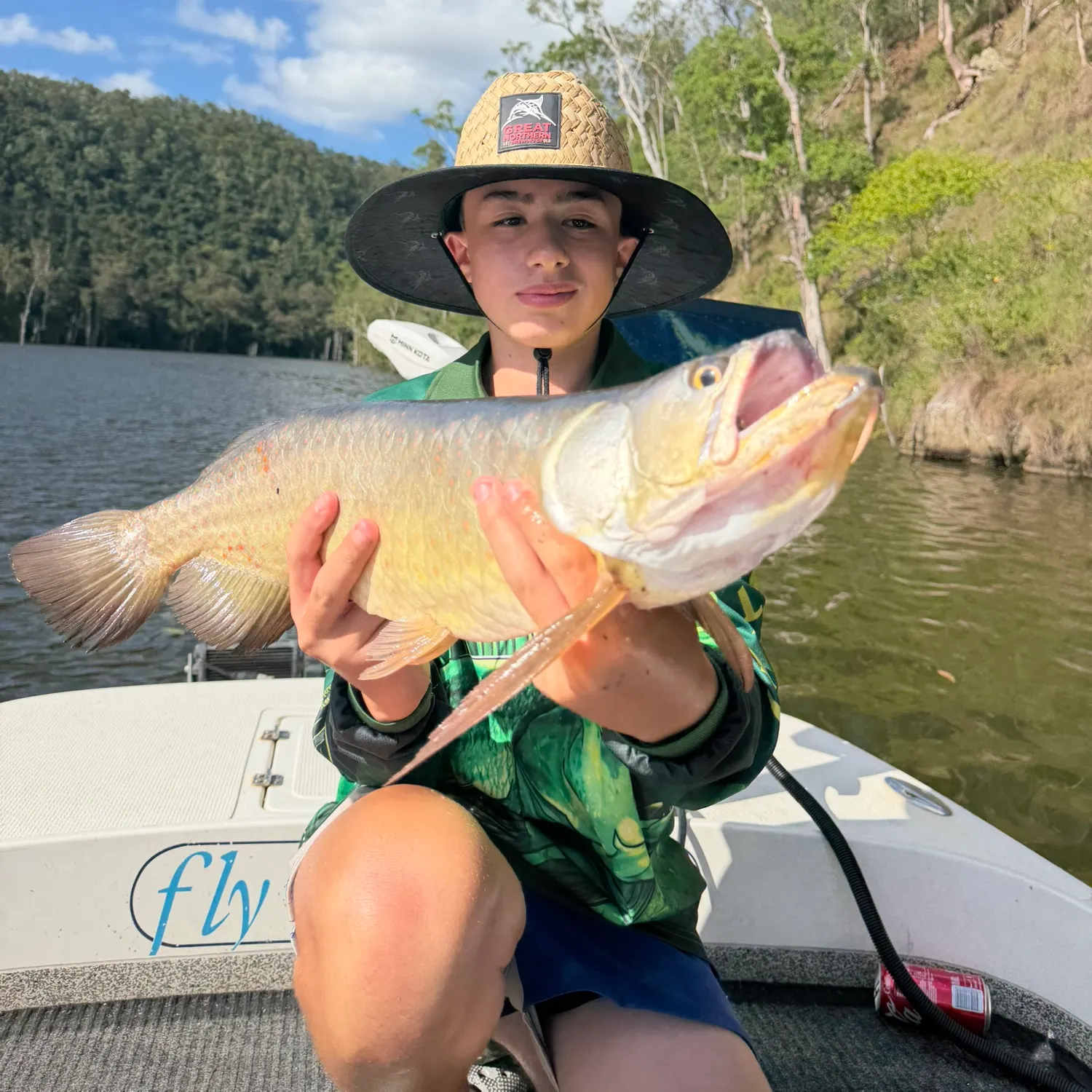 The most recent Spotted bonytongue catches on Fishbrain