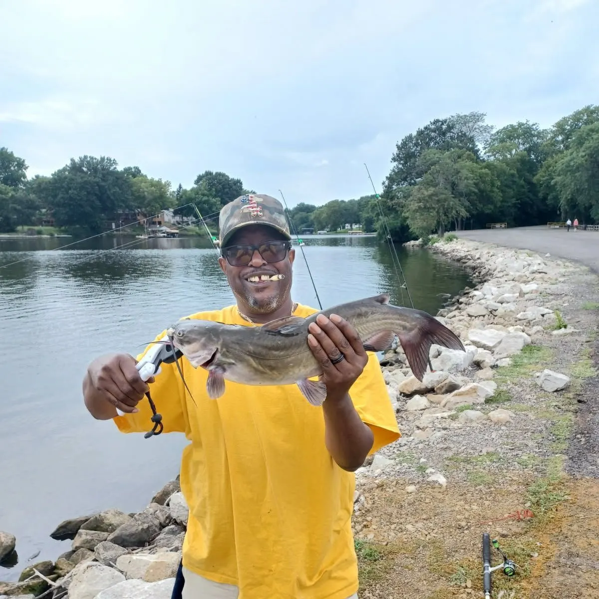 Channel catfish caught on Fishbrain