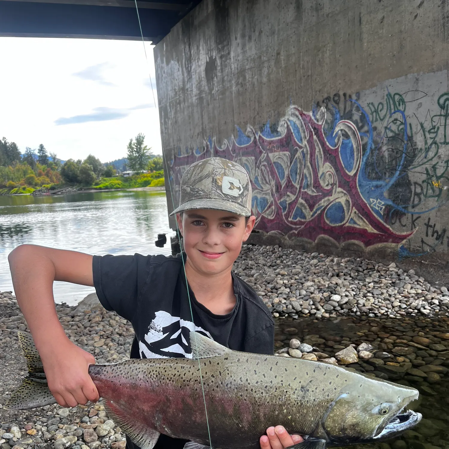 Chinook salmon caught on Fishbrain