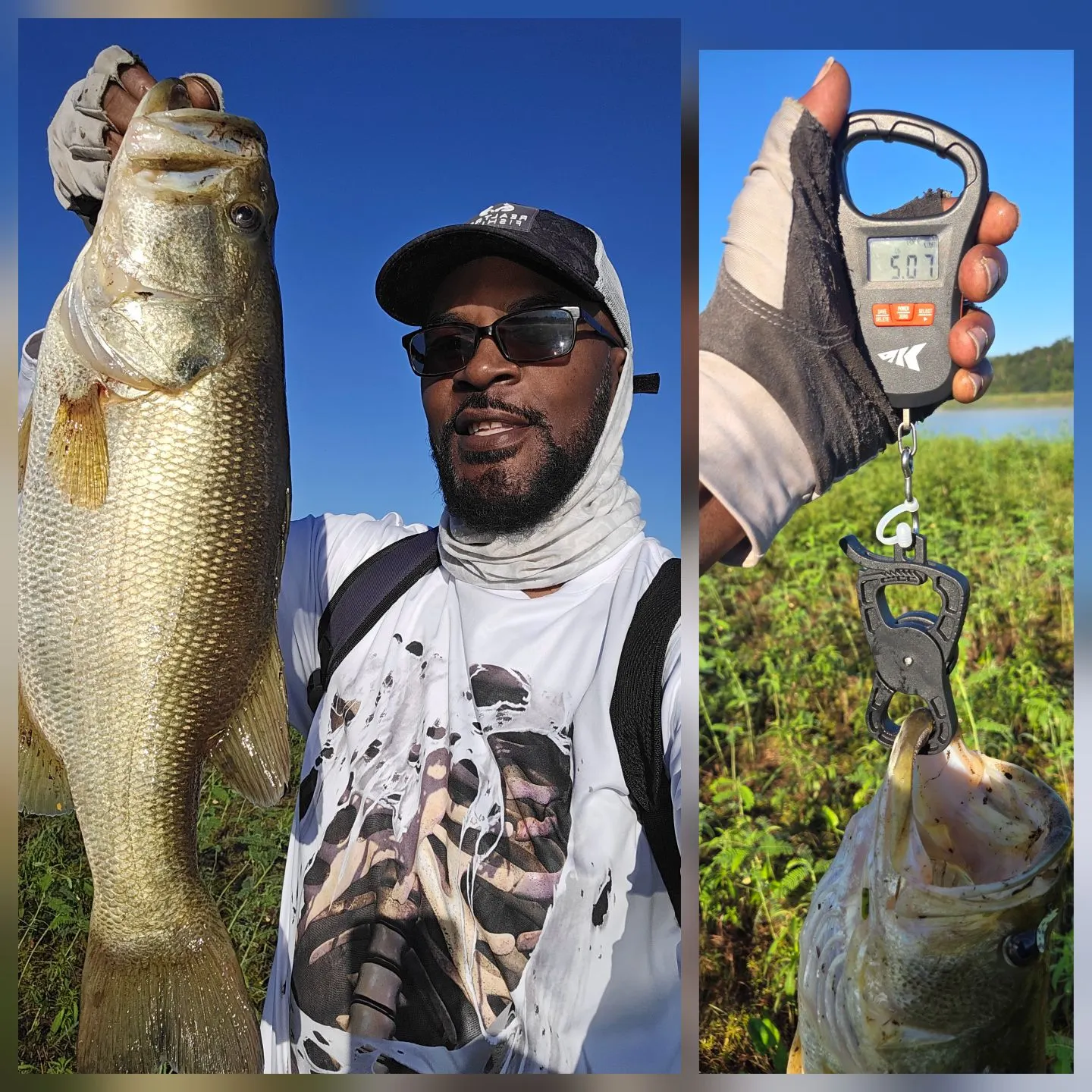 Largemouth bass caught on Fishbrain