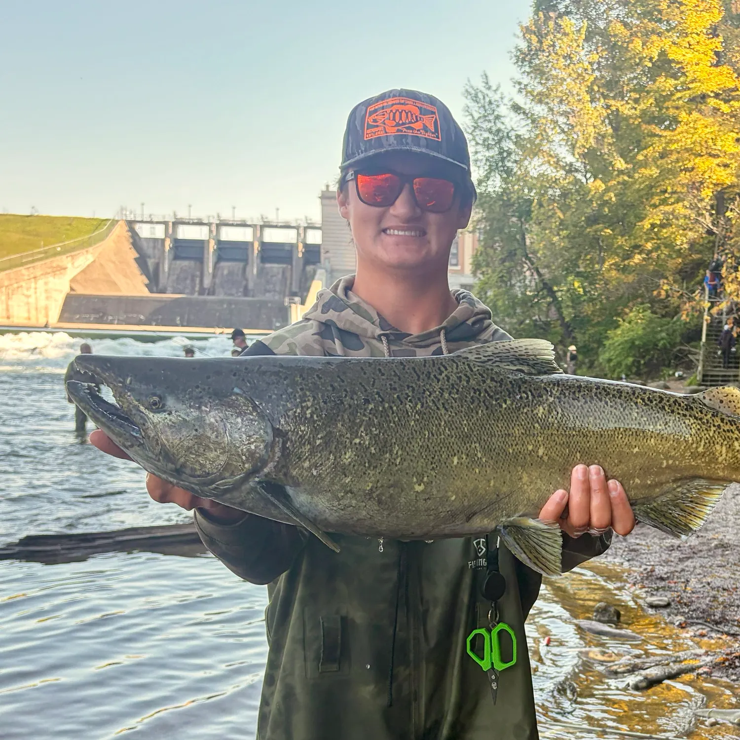Chinook salmon caught on Fishbrain