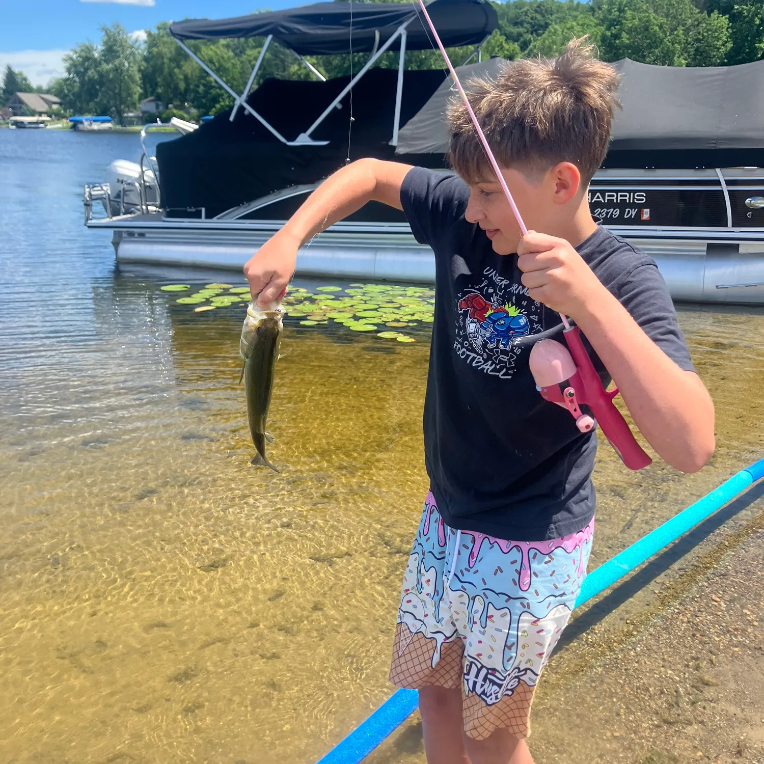 Largemouth bass caught on Fishbrain