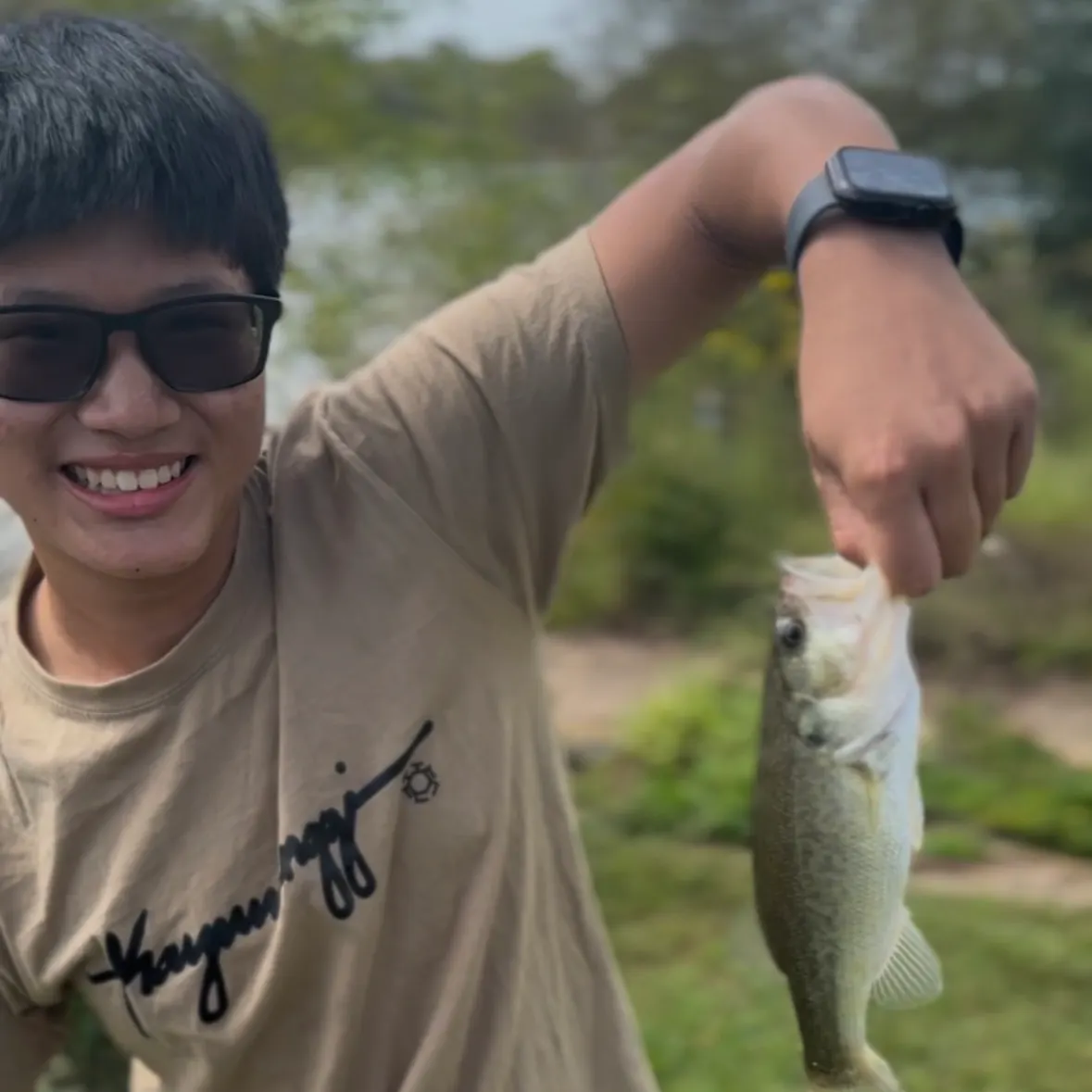 Largemouth bass caught on Fishbrain