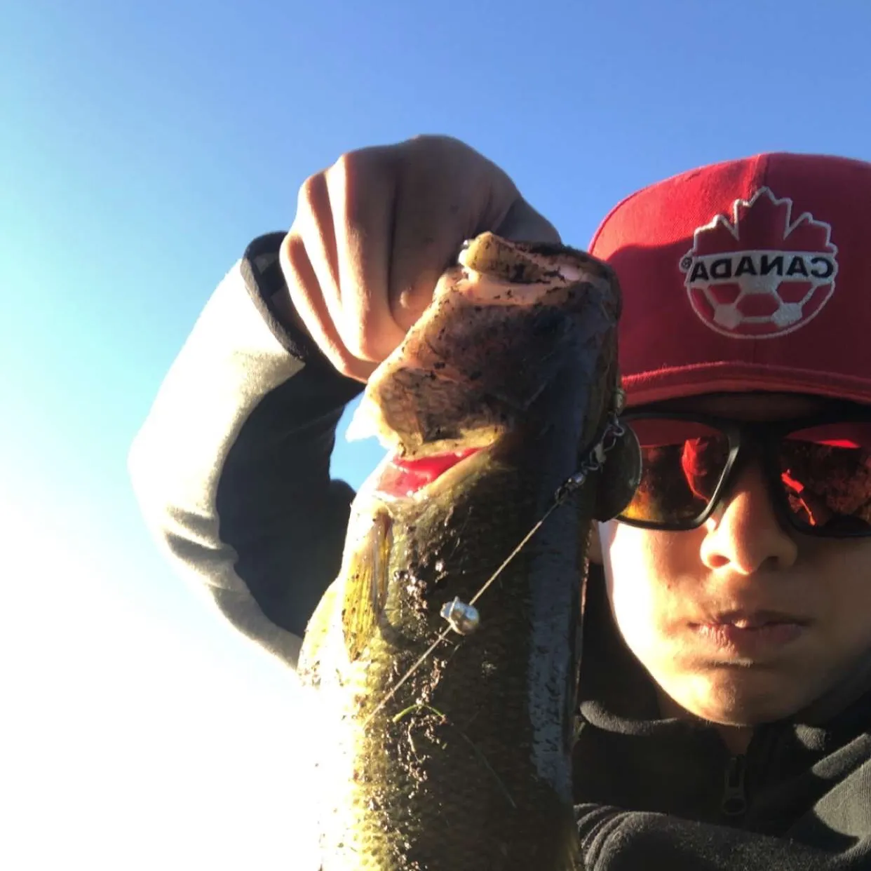 Largemouth bass caught on Fishbrain