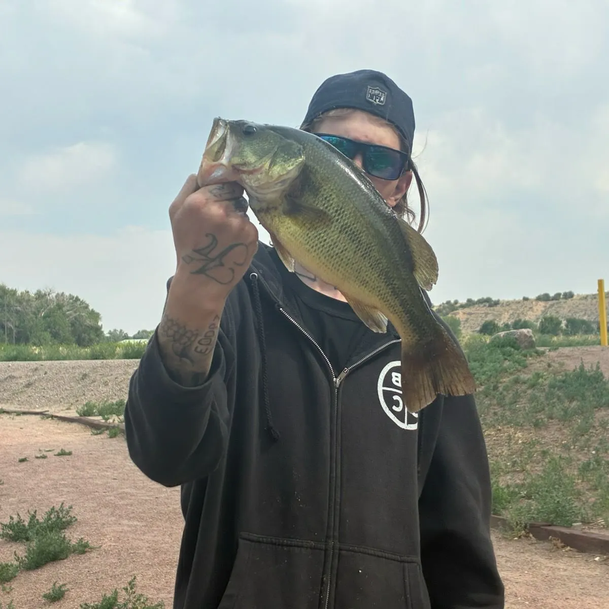 Largemouth bass caught on Fishbrain