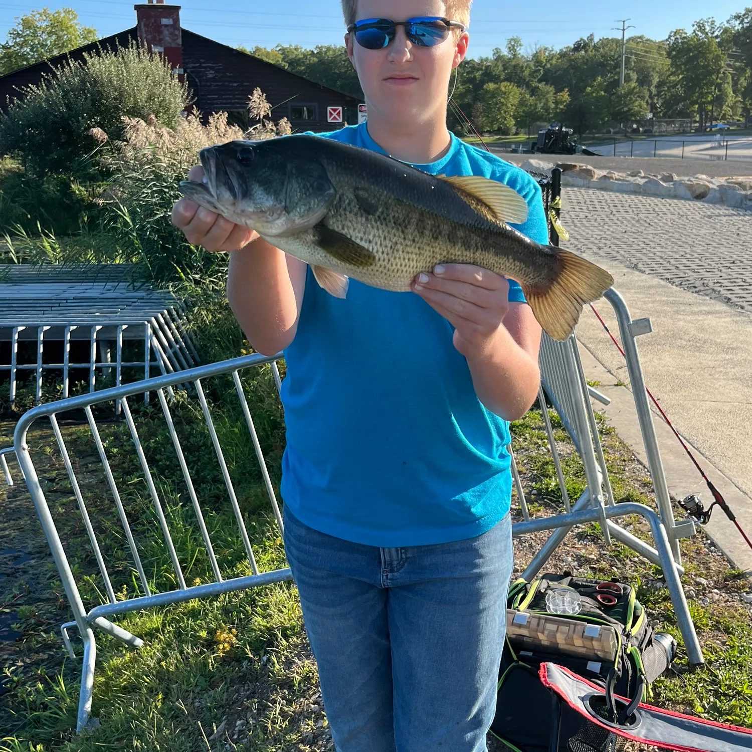 Largemouth bass caught on Fishbrain