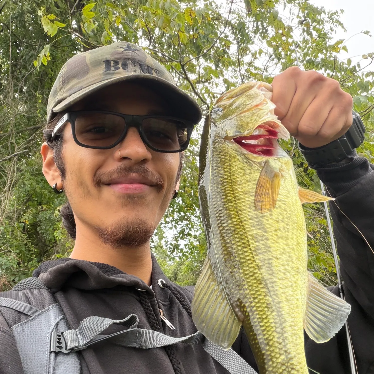 Largemouth bass caught on Fishbrain