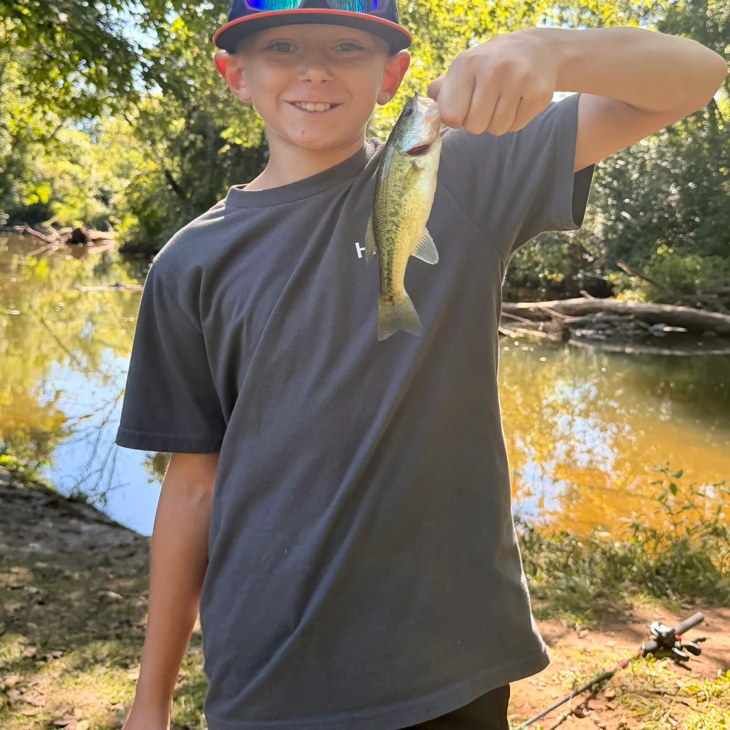 Largemouth bass caught on Fishbrain