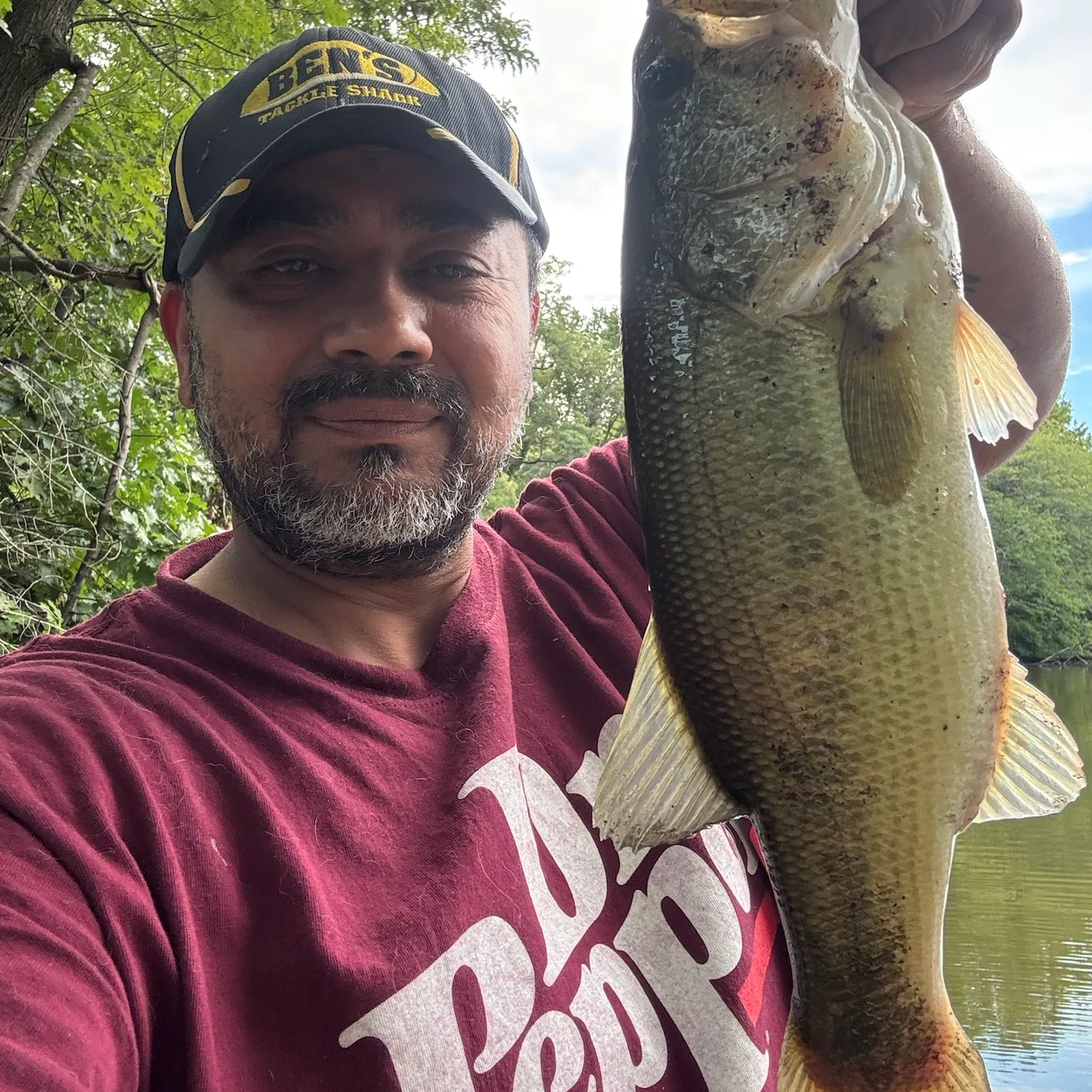 Largemouth bass caught on Fishbrain