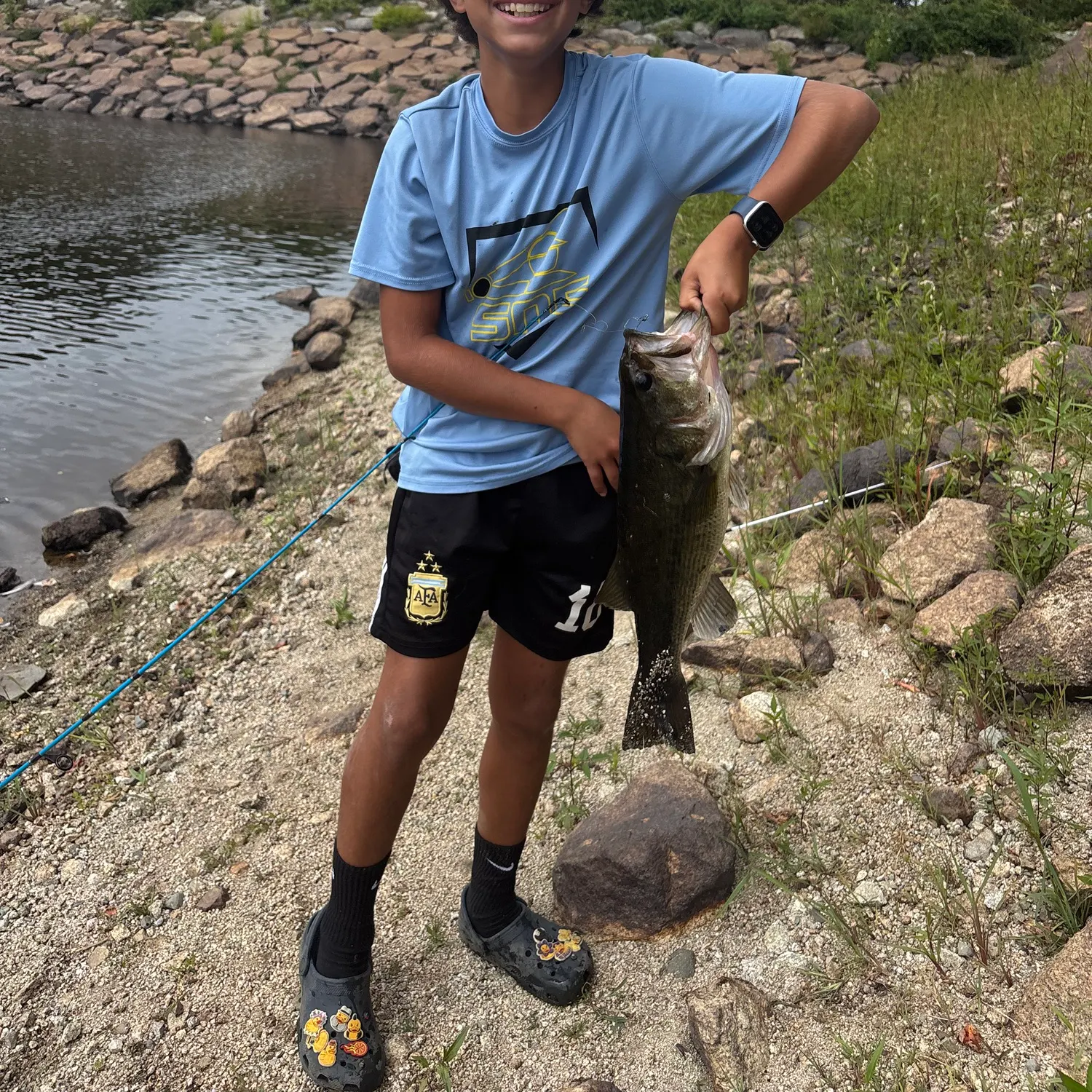 Largemouth bass caught on Fishbrain