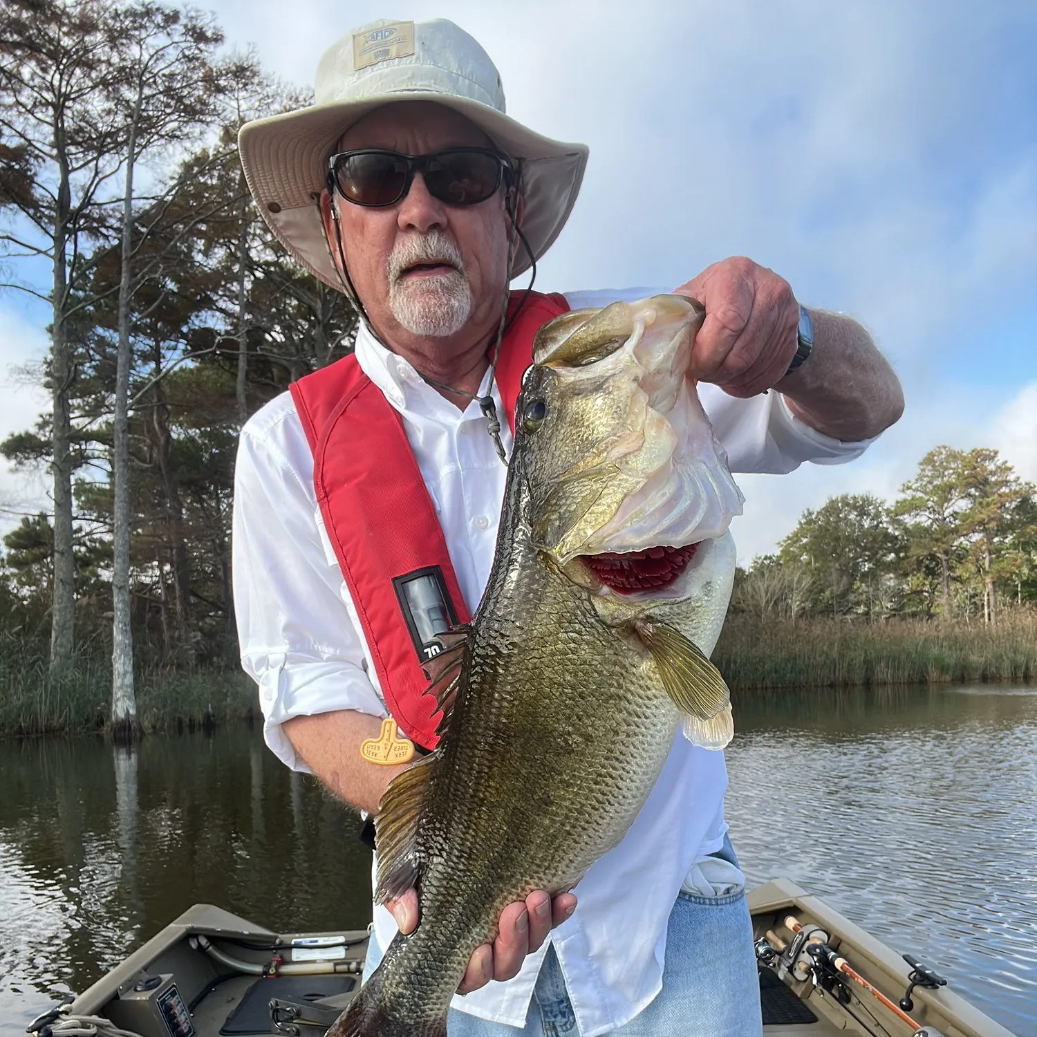 Largemouth bass caught on Fishbrain