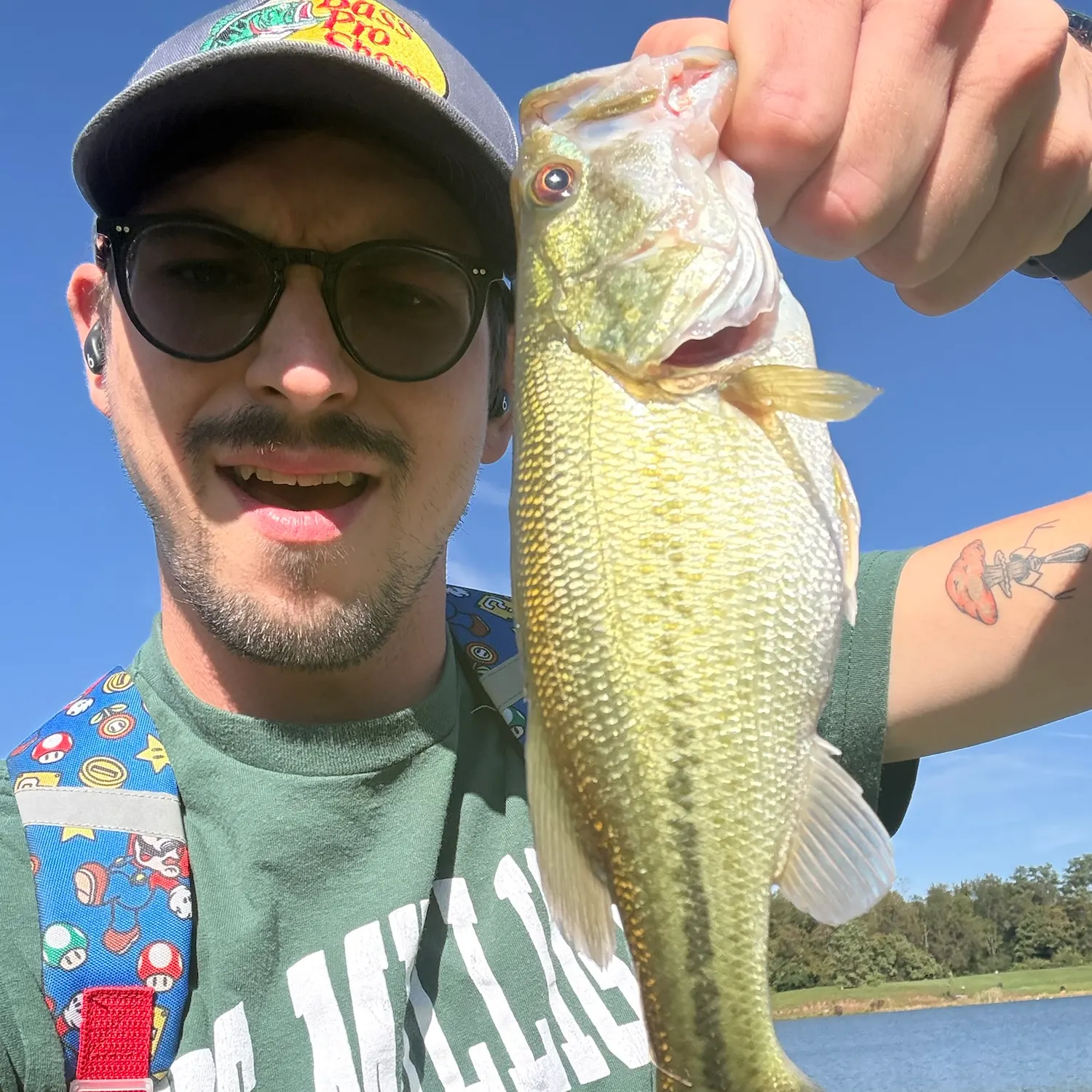 Largemouth bass caught on Fishbrain