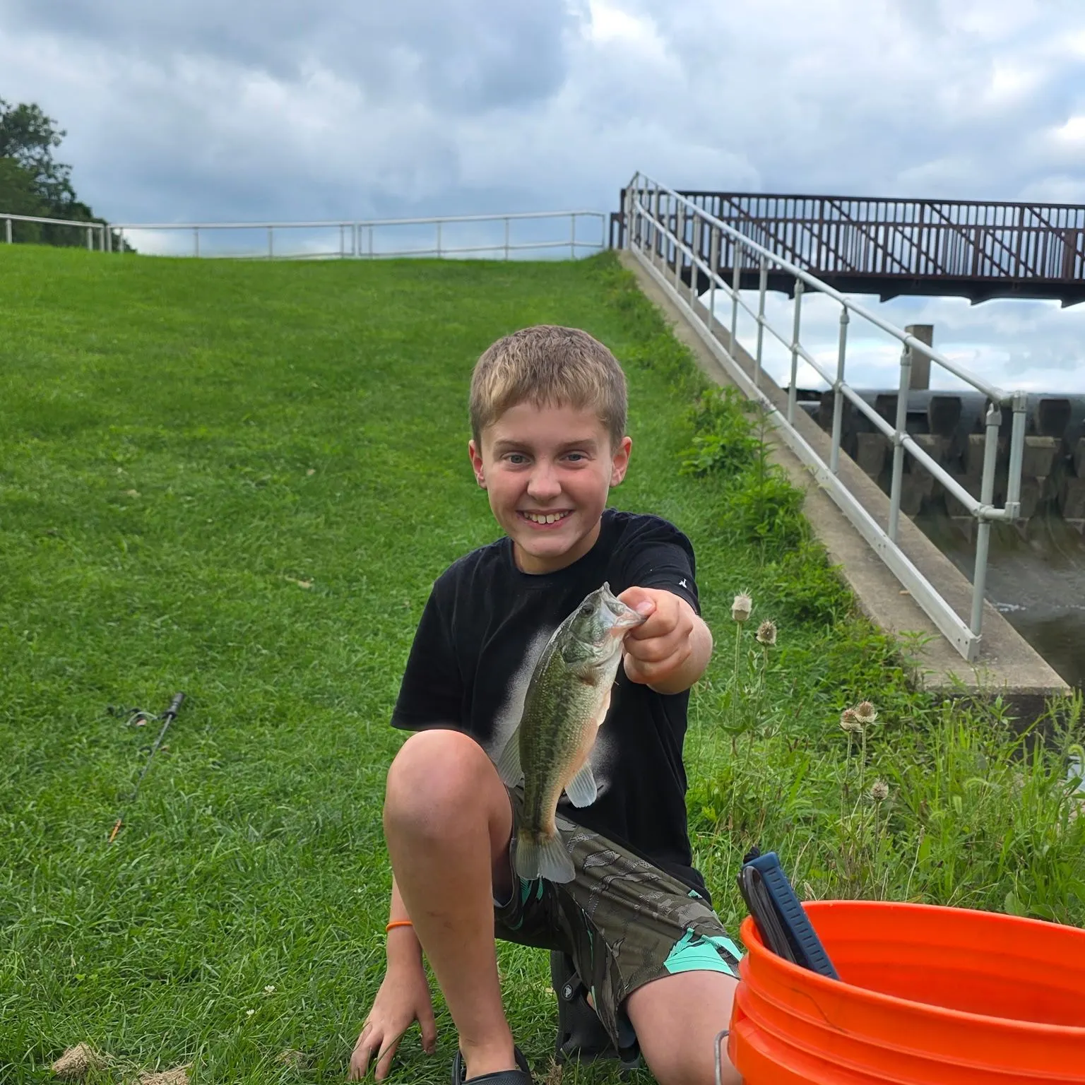 Largemouth bass caught on Fishbrain