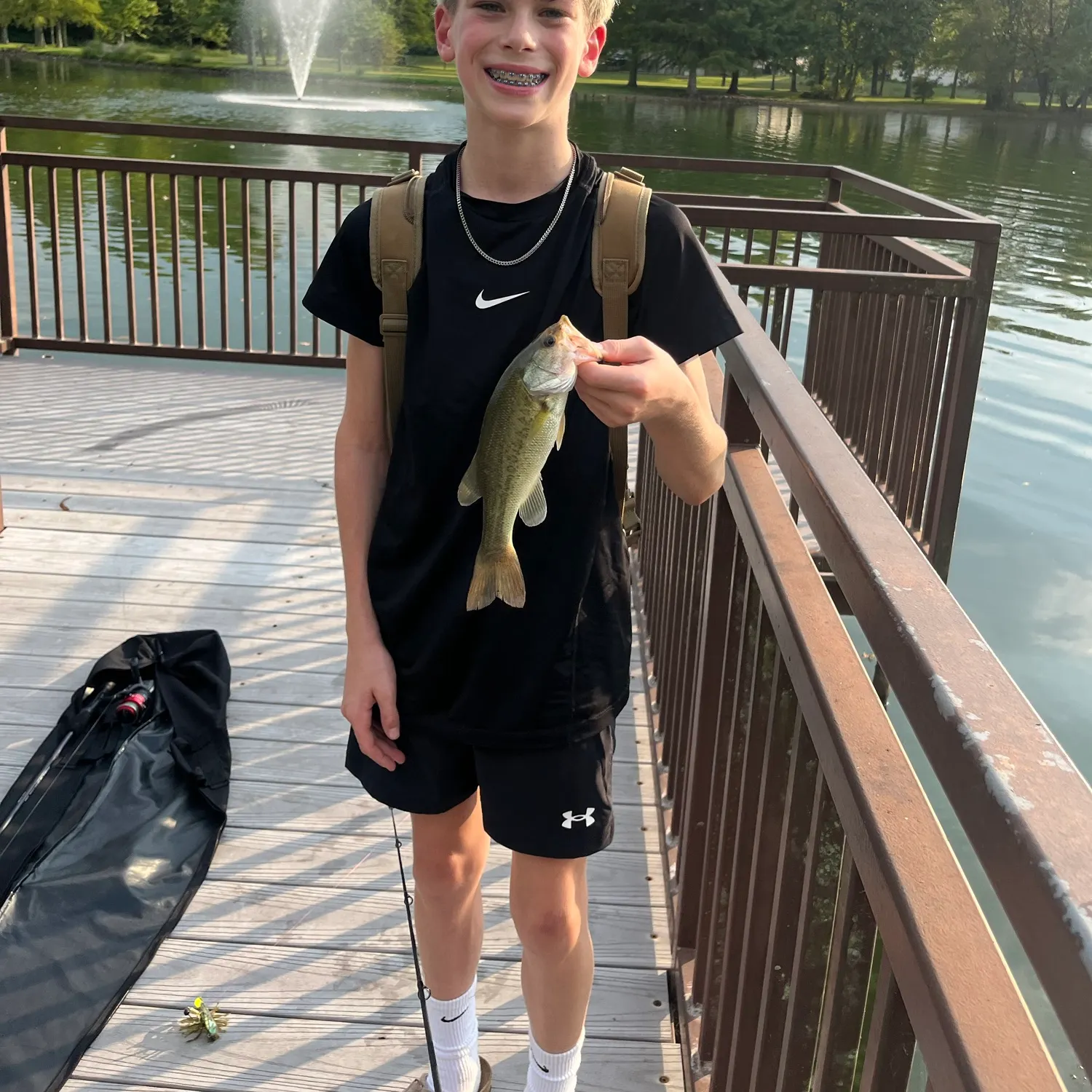 Largemouth bass caught on Fishbrain