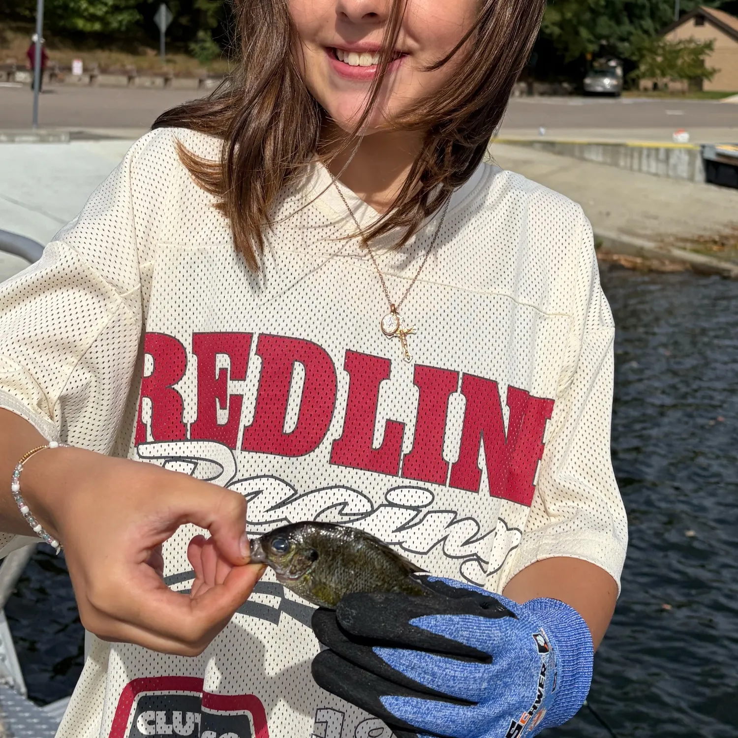 Spotted sunfish caught on Fishbrain