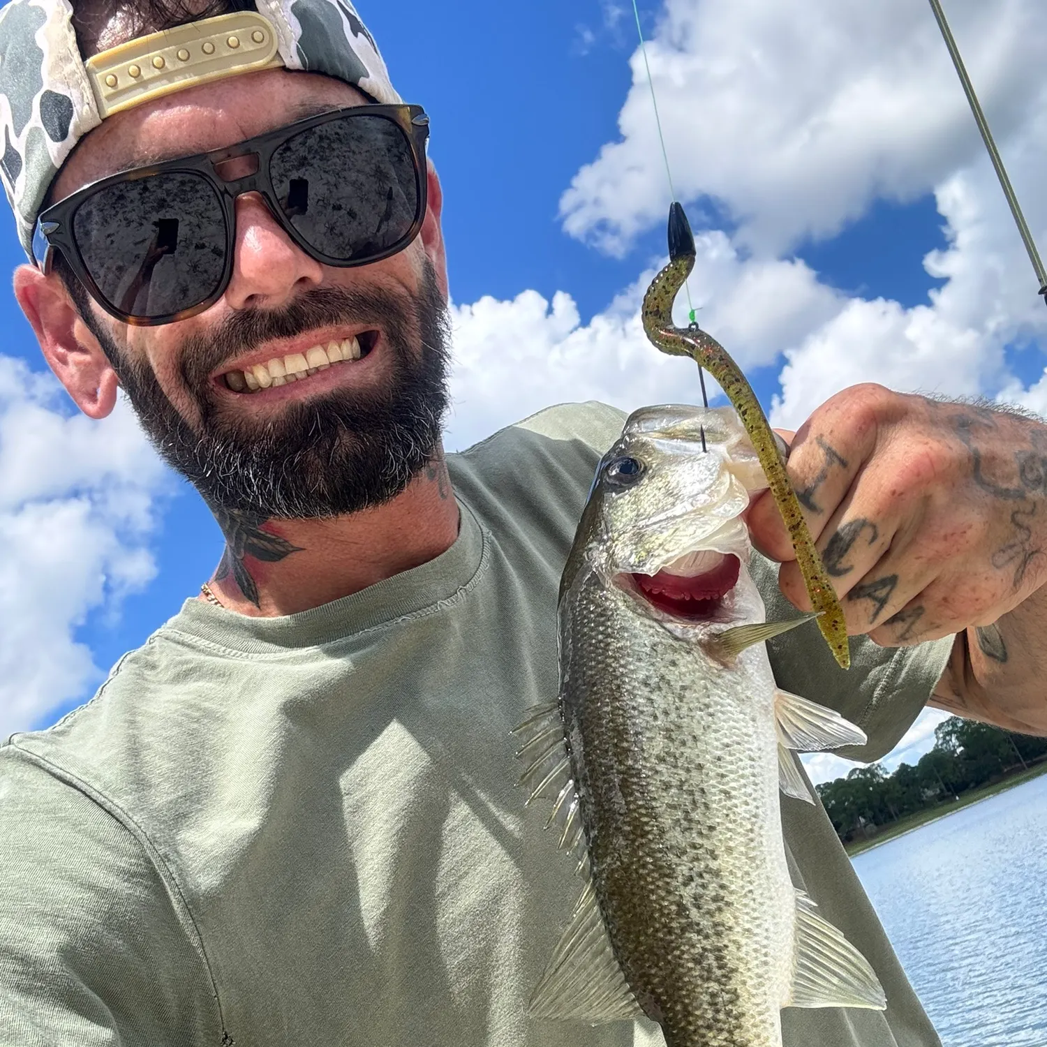 Largemouth bass caught on Fishbrain