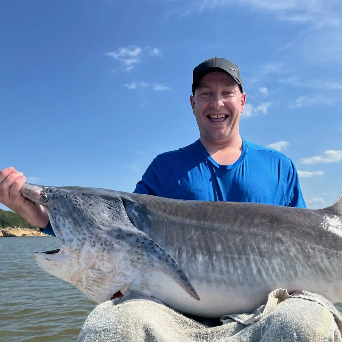 Paddlefish caught on Fishbrain