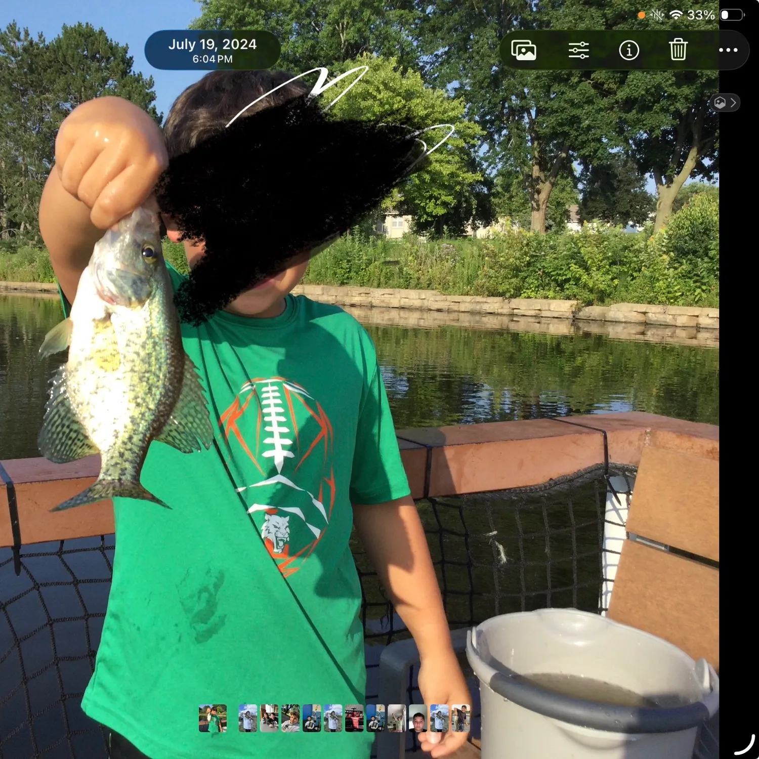White crappie caught on Fishbrain
