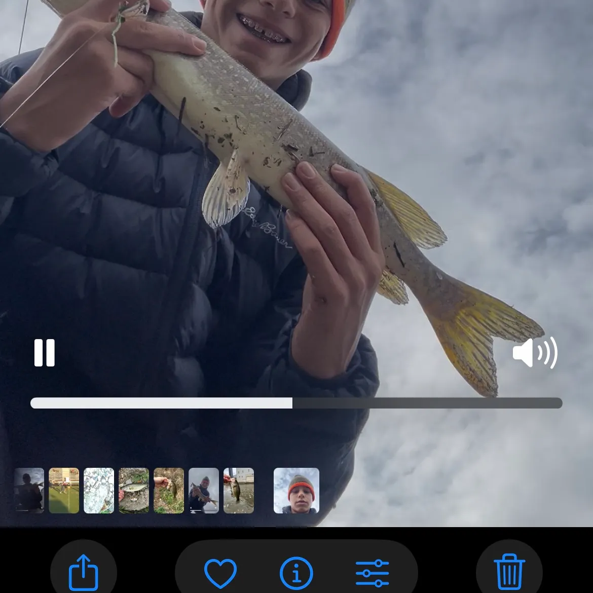 recently logged catches