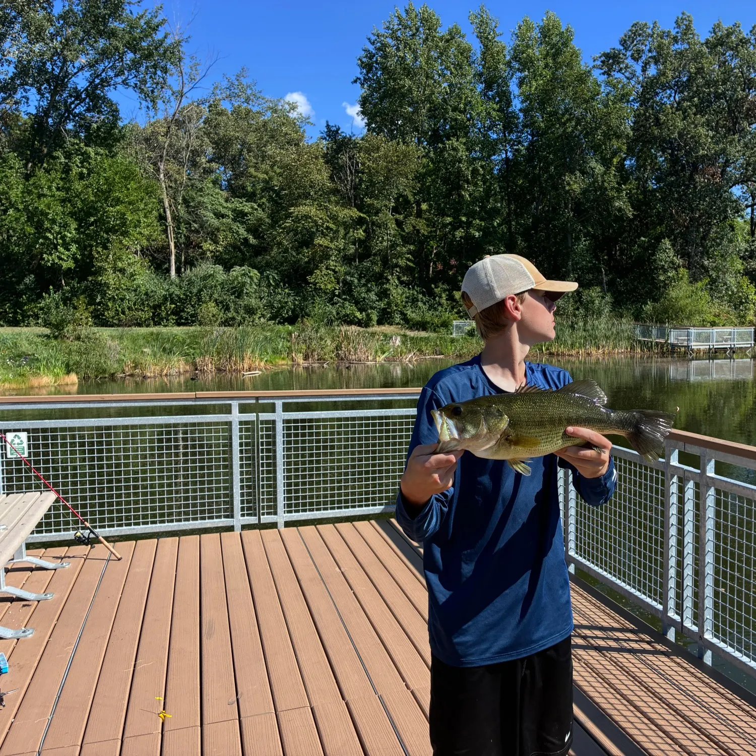 Largemouth bass caught on Fishbrain