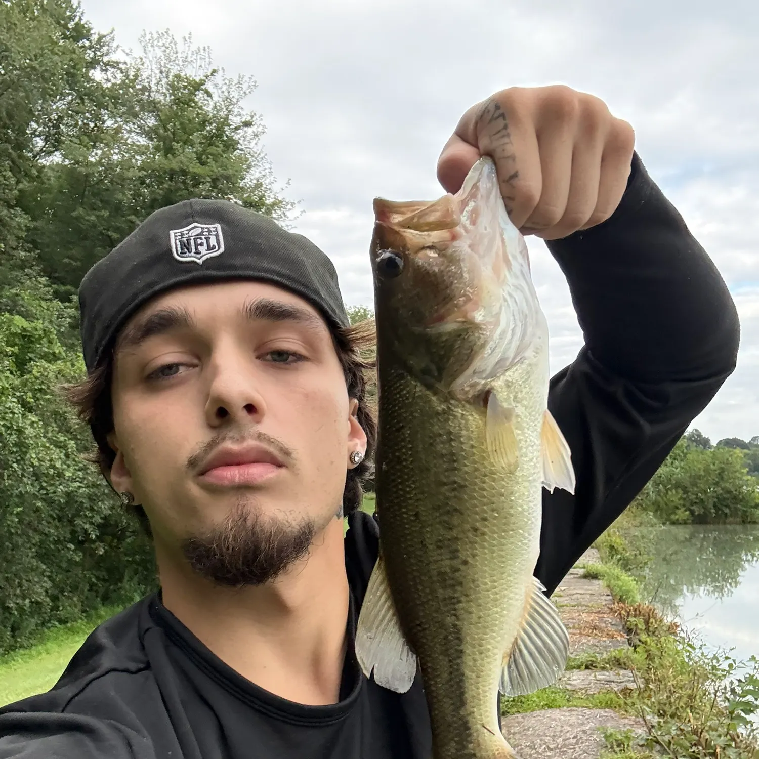 Largemouth bass caught on Fishbrain