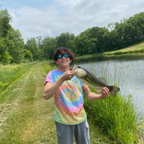 Largemouth bass caught on Fishbrain