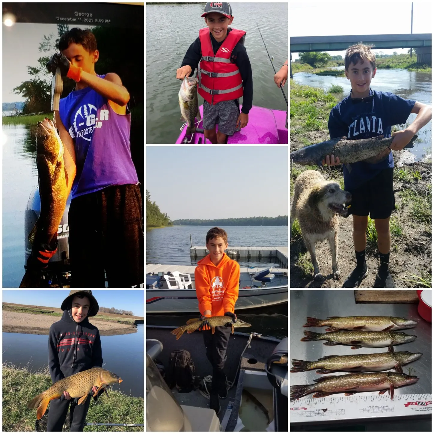 recently logged catches