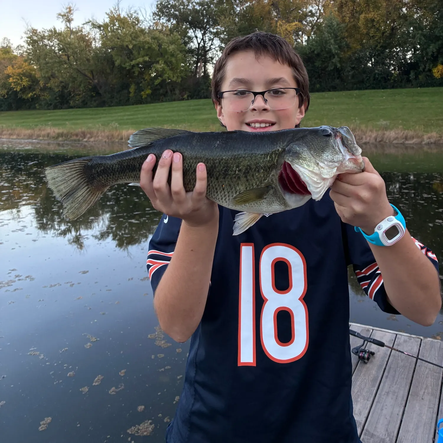 Largemouth bass caught on Fishbrain
