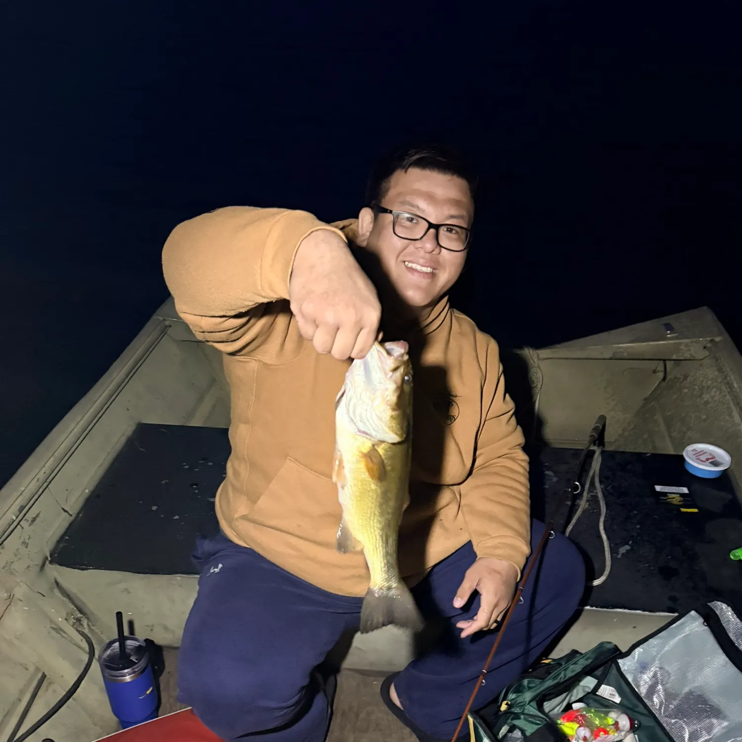 Largemouth bass caught on Fishbrain