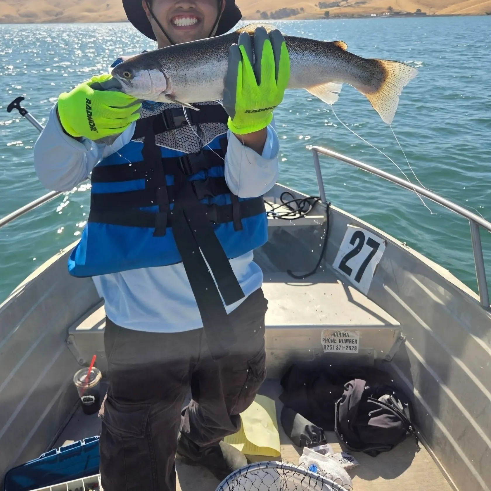 Rainbow trout caught on Fishbrain