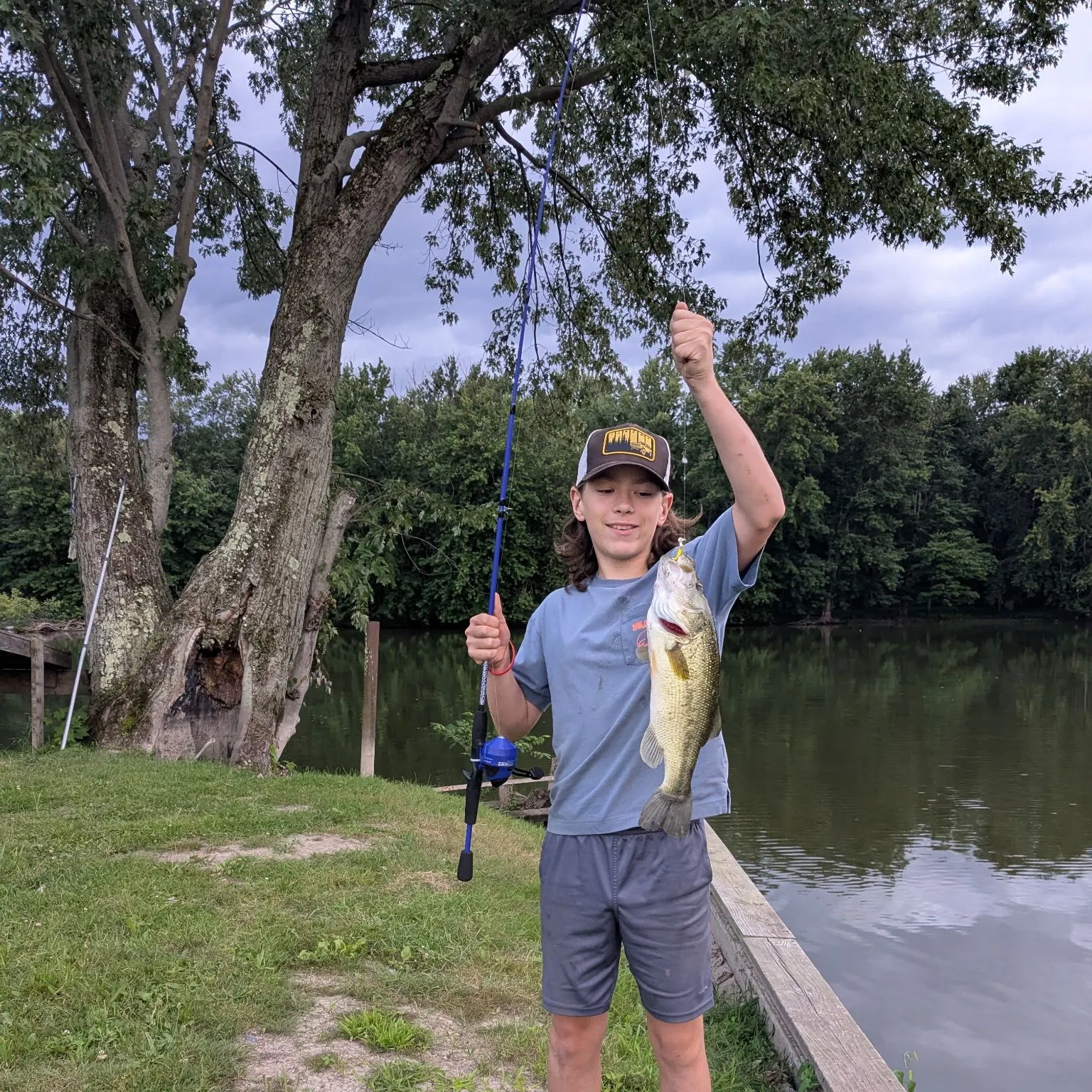 Largemouth bass caught on Fishbrain