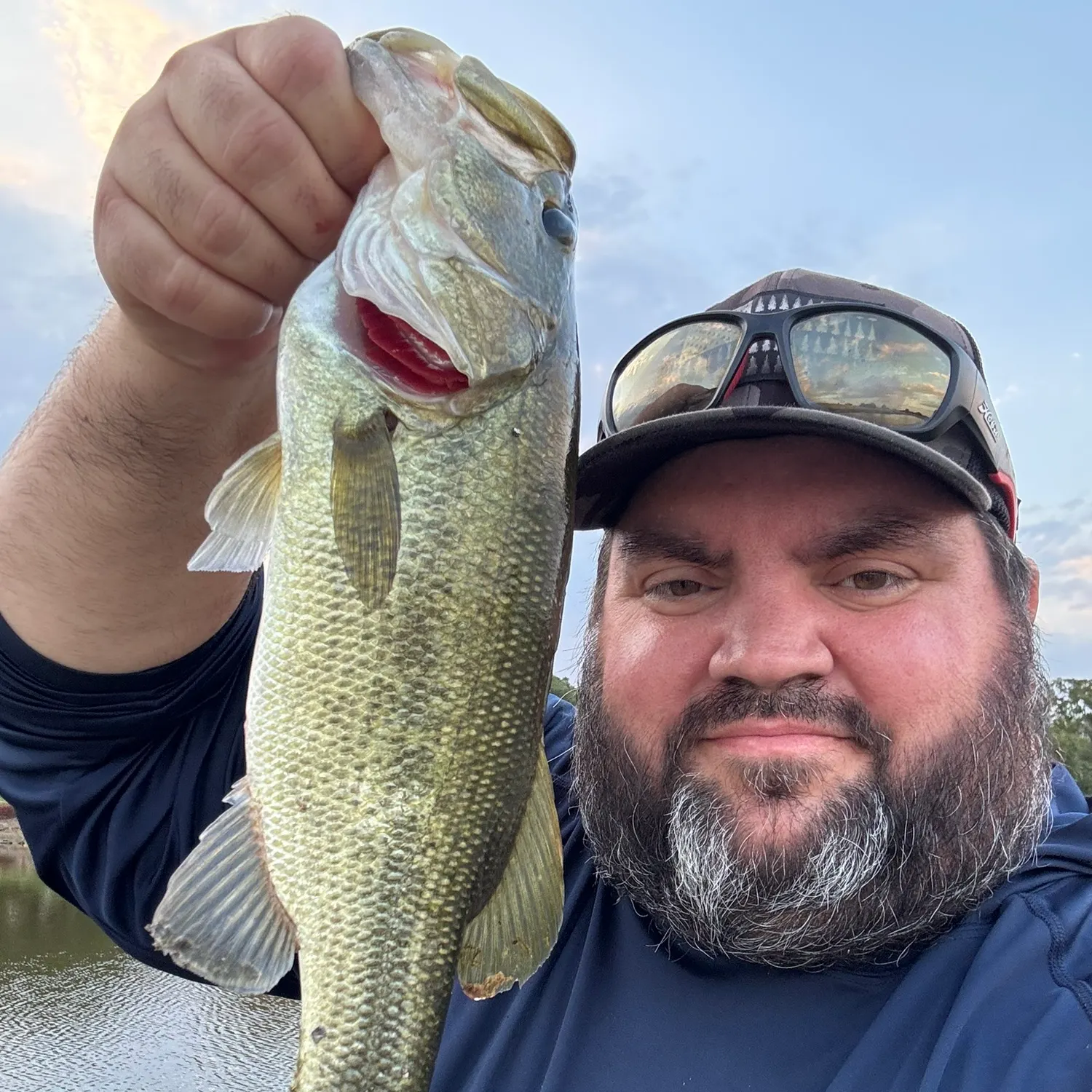 Largemouth bass caught on Fishbrain