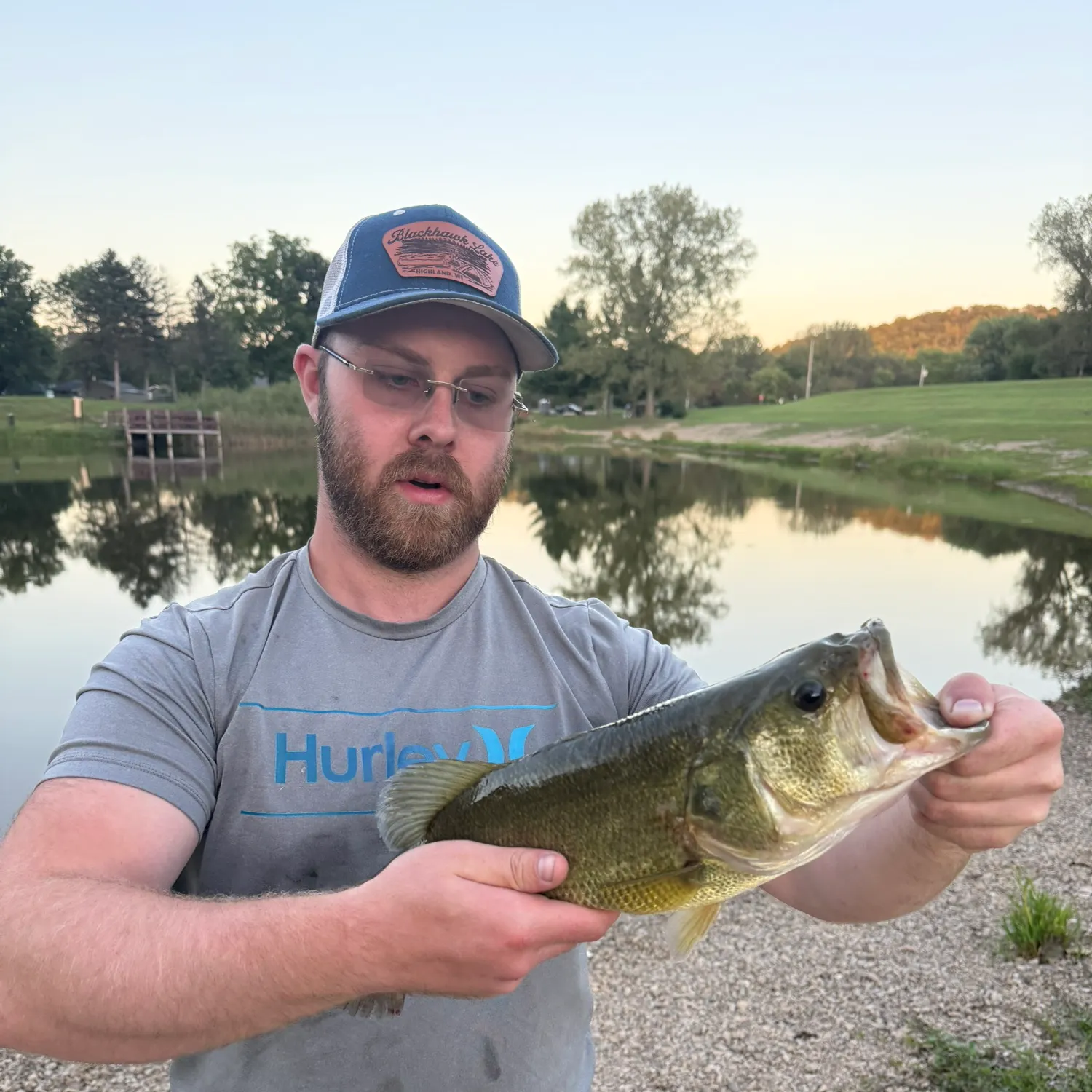 Largemouth bass caught on Fishbrain